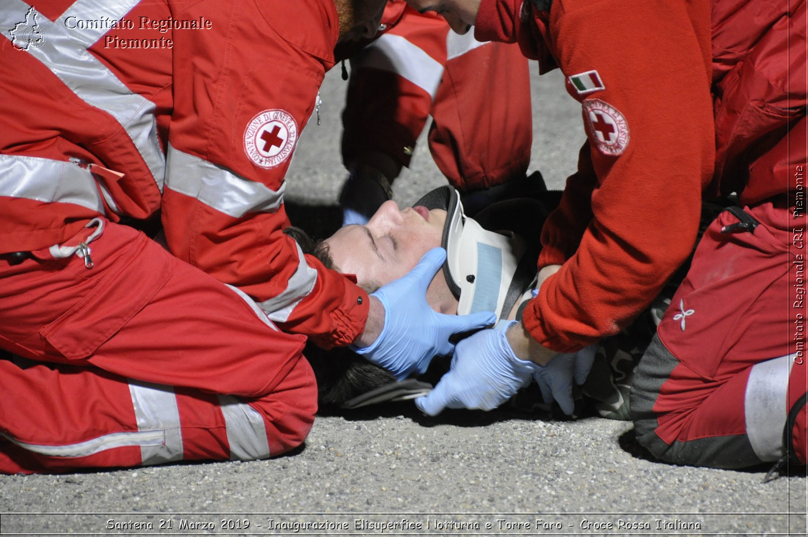 Santena 21 Marzo 2019 - Inaugurazione Elisuperfice Notturna e Torre Faro - Croce Rossa Italiana - Comitato Regionale del Piemonte