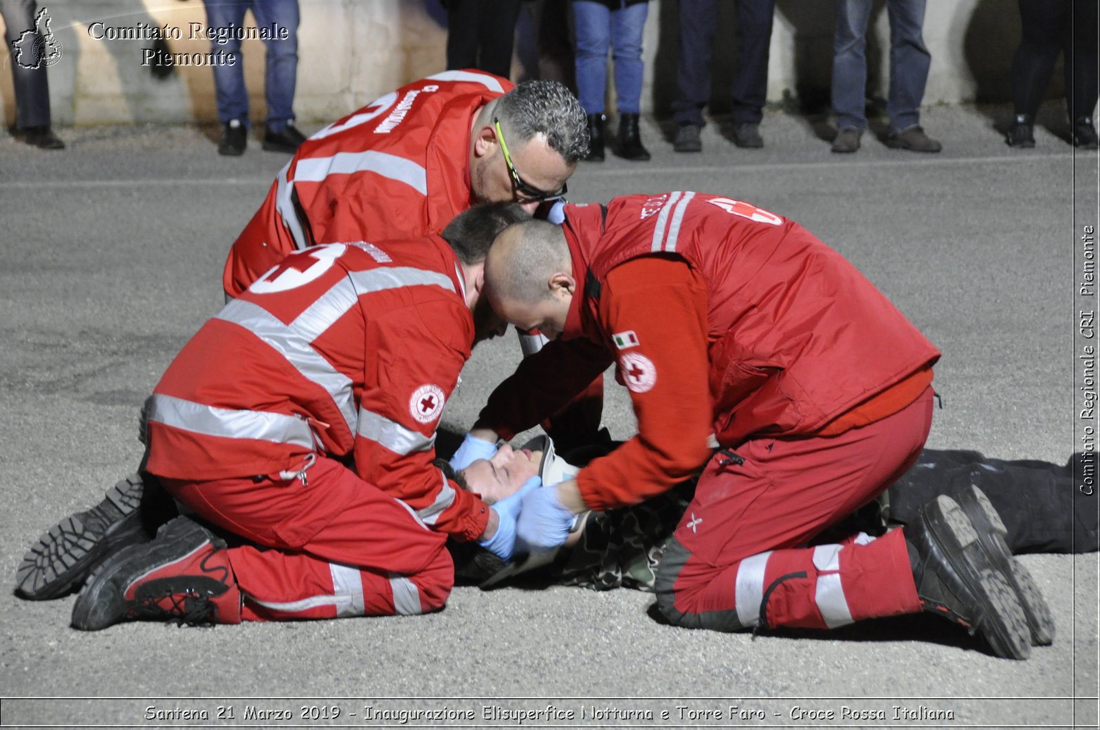 Santena 21 Marzo 2019 - Inaugurazione Elisuperfice Notturna e Torre Faro - Croce Rossa Italiana - Comitato Regionale del Piemonte