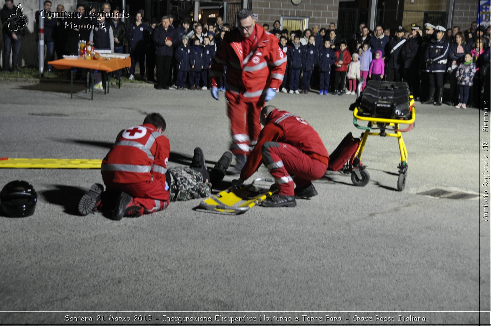 Santena 21 Marzo 2019 - Inaugurazione Elisuperfice Notturna e Torre Faro - Croce Rossa Italiana - Comitato Regionale del Piemonte