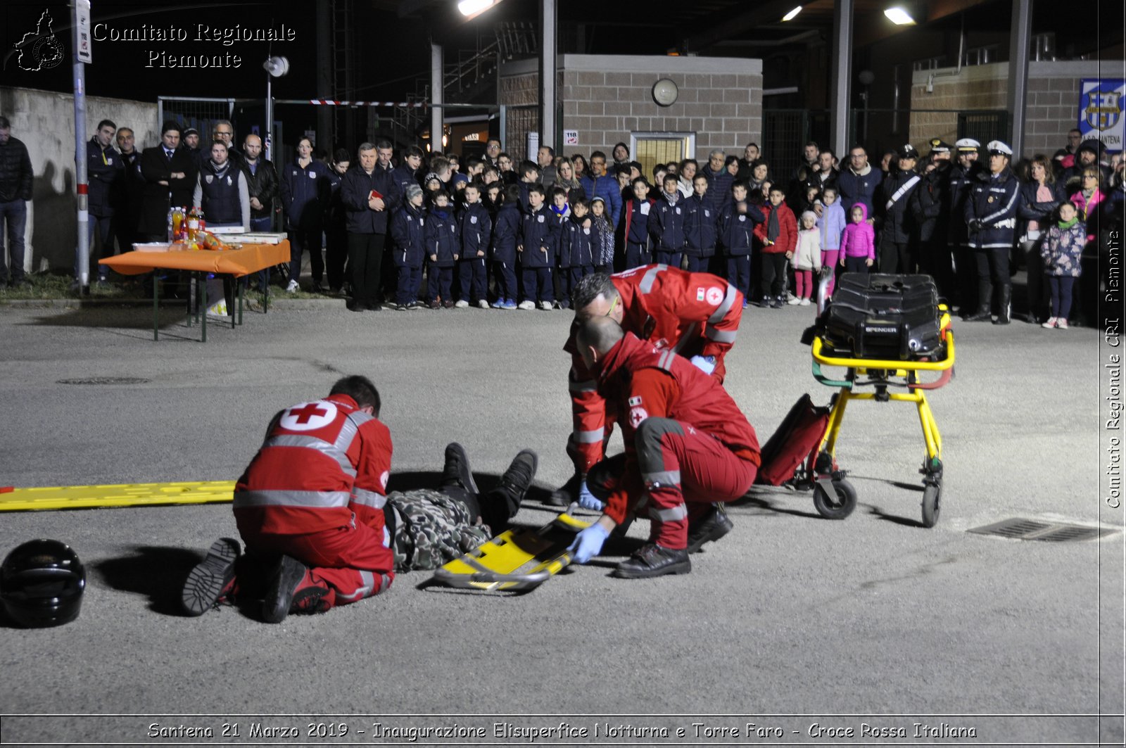 Santena 21 Marzo 2019 - Inaugurazione Elisuperfice Notturna e Torre Faro - Croce Rossa Italiana - Comitato Regionale del Piemonte