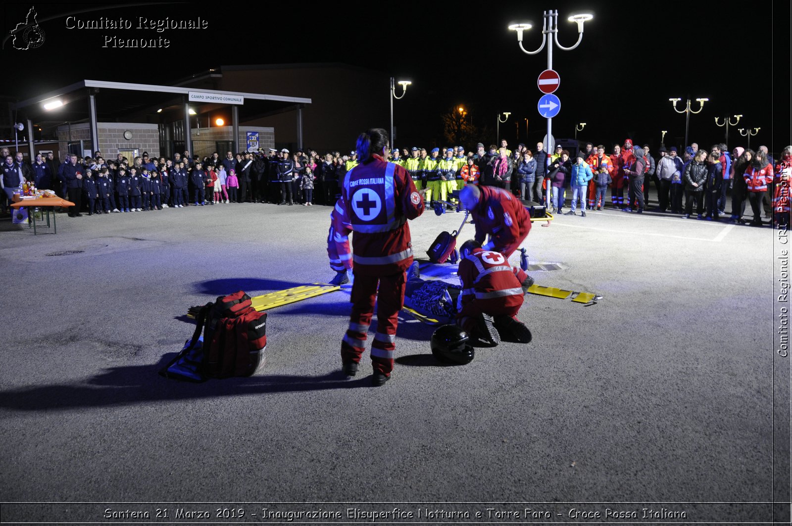 Santena 21 Marzo 2019 - Inaugurazione Elisuperfice Notturna e Torre Faro - Croce Rossa Italiana - Comitato Regionale del Piemonte