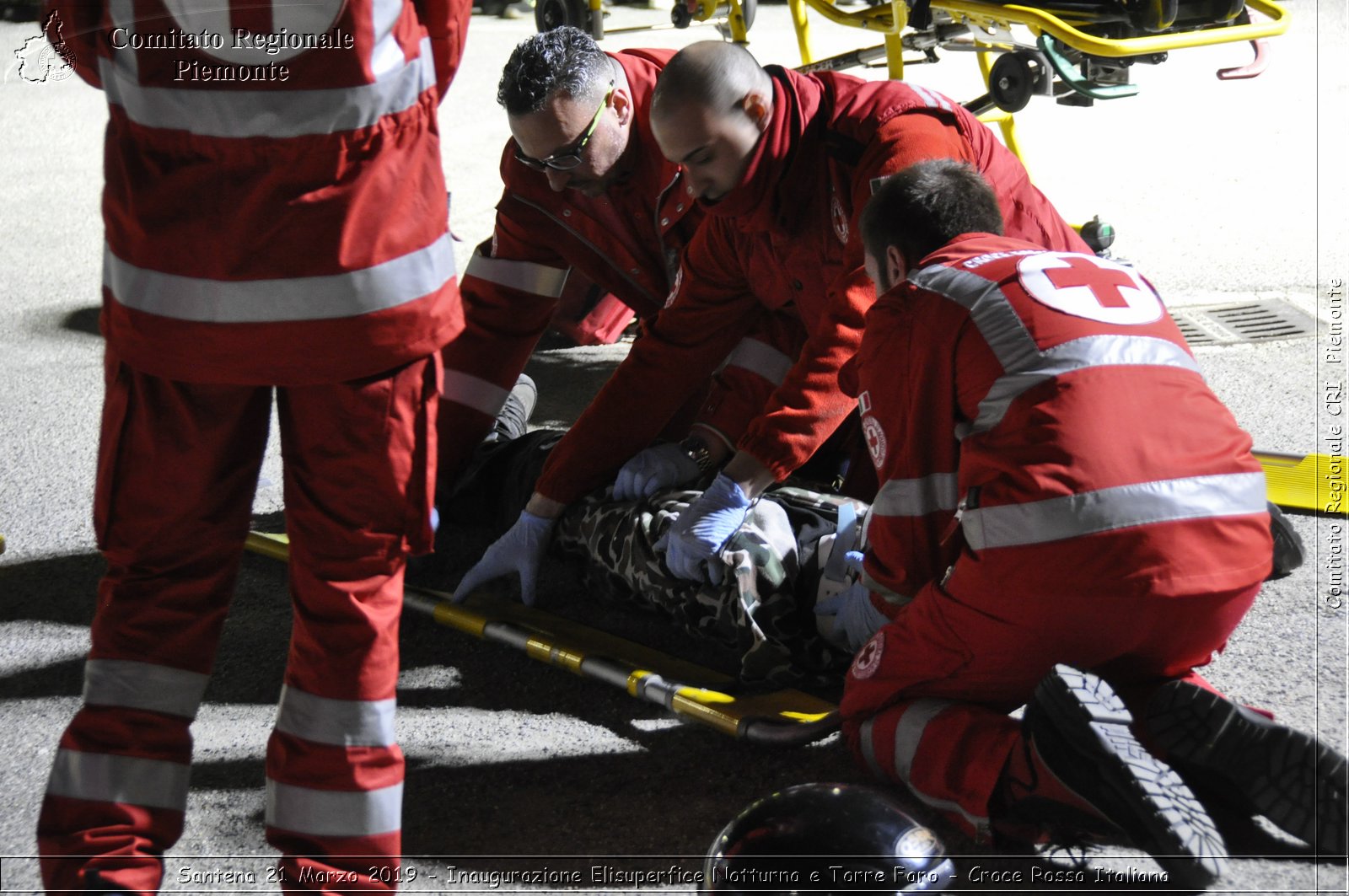 Santena 21 Marzo 2019 - Inaugurazione Elisuperfice Notturna e Torre Faro - Croce Rossa Italiana - Comitato Regionale del Piemonte