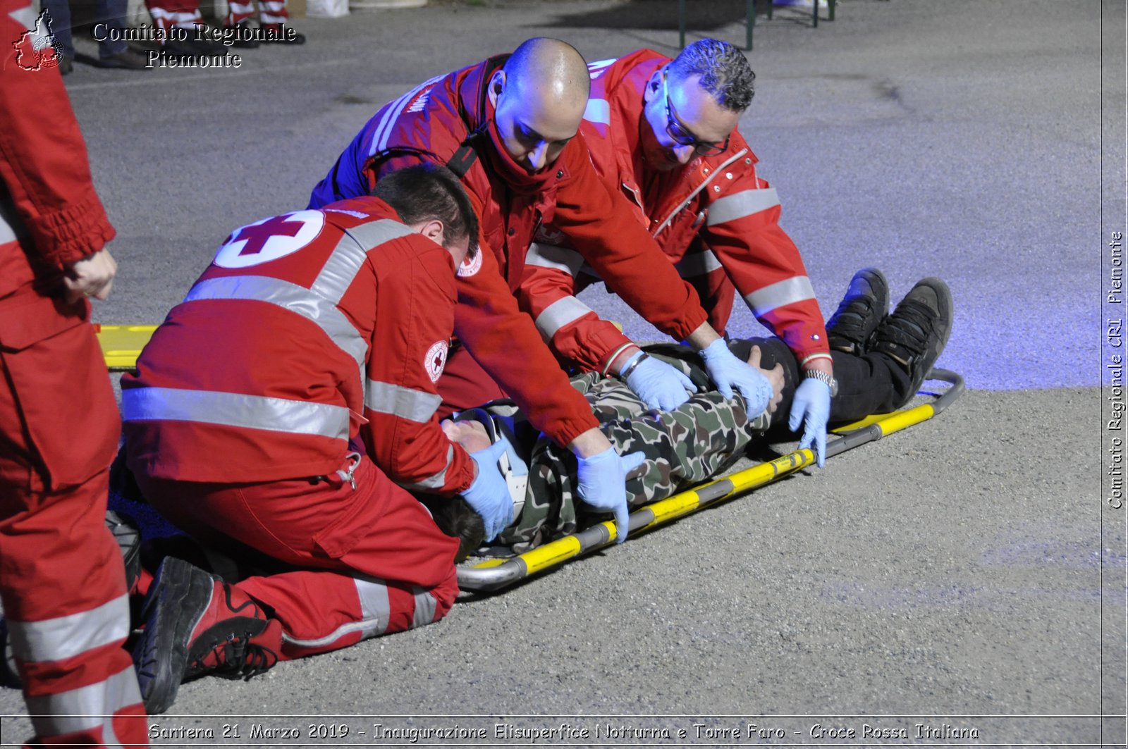 Santena 21 Marzo 2019 - Inaugurazione Elisuperfice Notturna e Torre Faro - Croce Rossa Italiana - Comitato Regionale del Piemonte