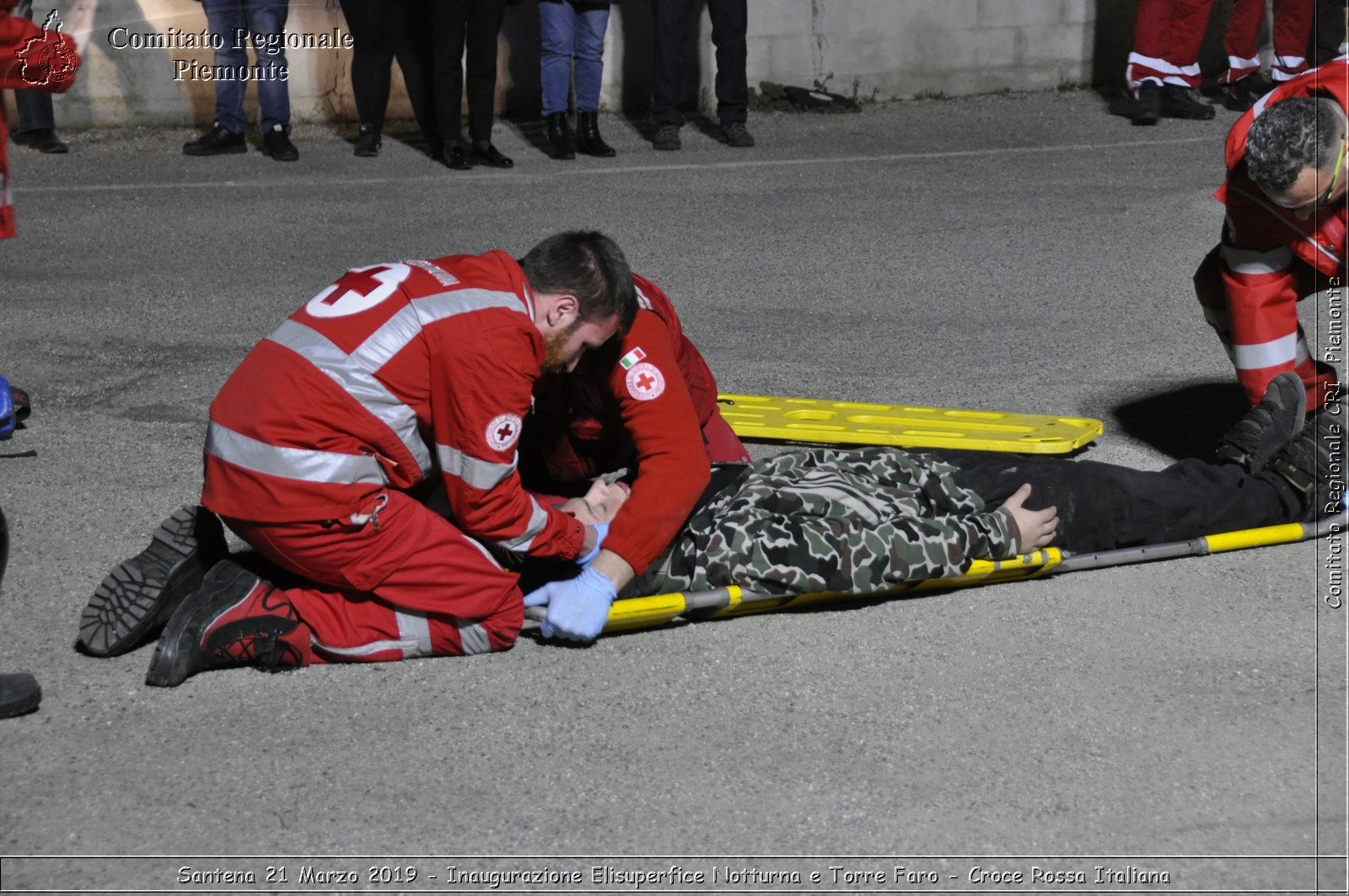 Santena 21 Marzo 2019 - Inaugurazione Elisuperfice Notturna e Torre Faro - Croce Rossa Italiana - Comitato Regionale del Piemonte