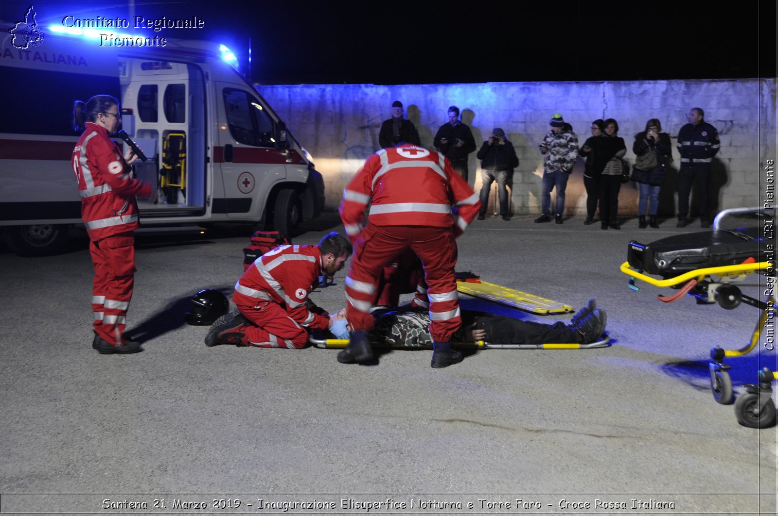 Santena 21 Marzo 2019 - Inaugurazione Elisuperfice Notturna e Torre Faro - Croce Rossa Italiana - Comitato Regionale del Piemonte