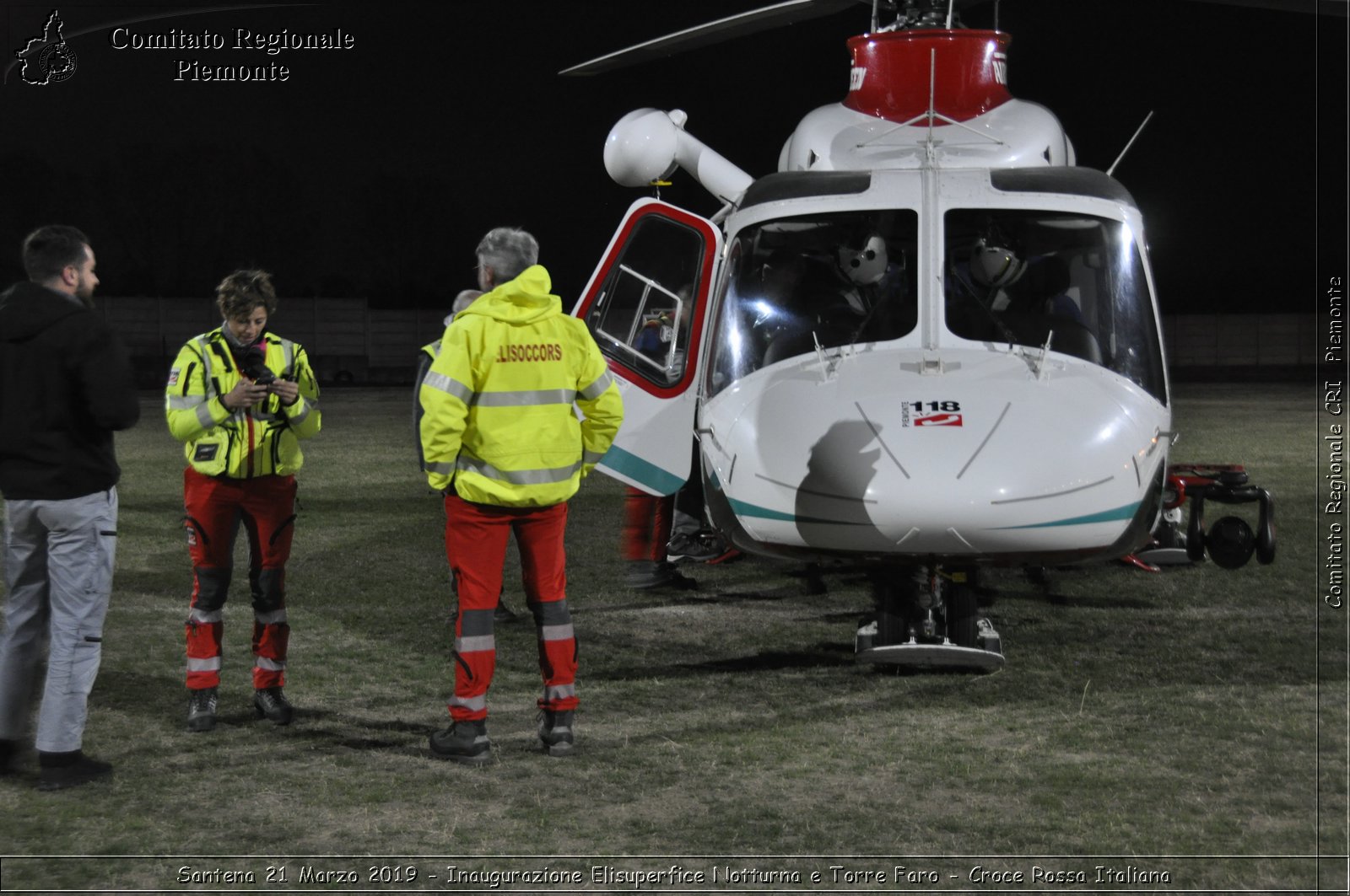 Santena 21 Marzo 2019 - Inaugurazione Elisuperfice Notturna e Torre Faro - Croce Rossa Italiana - Comitato Regionale del Piemonte