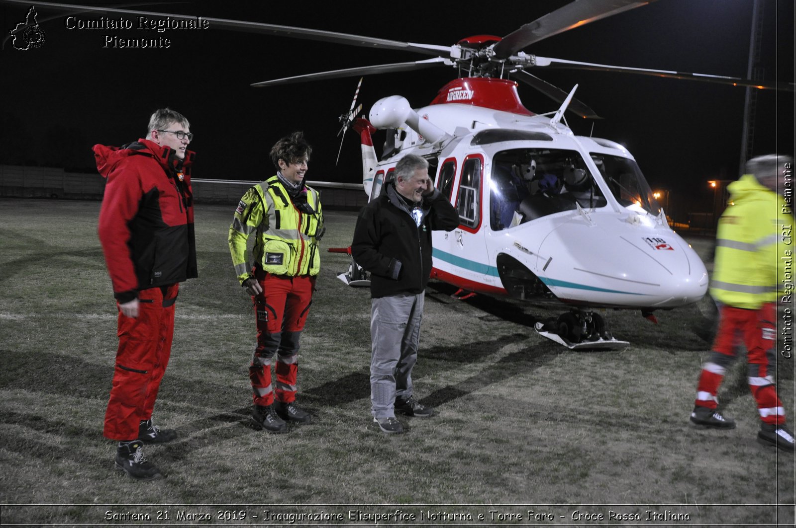 Santena 21 Marzo 2019 - Inaugurazione Elisuperfice Notturna e Torre Faro - Croce Rossa Italiana - Comitato Regionale del Piemonte