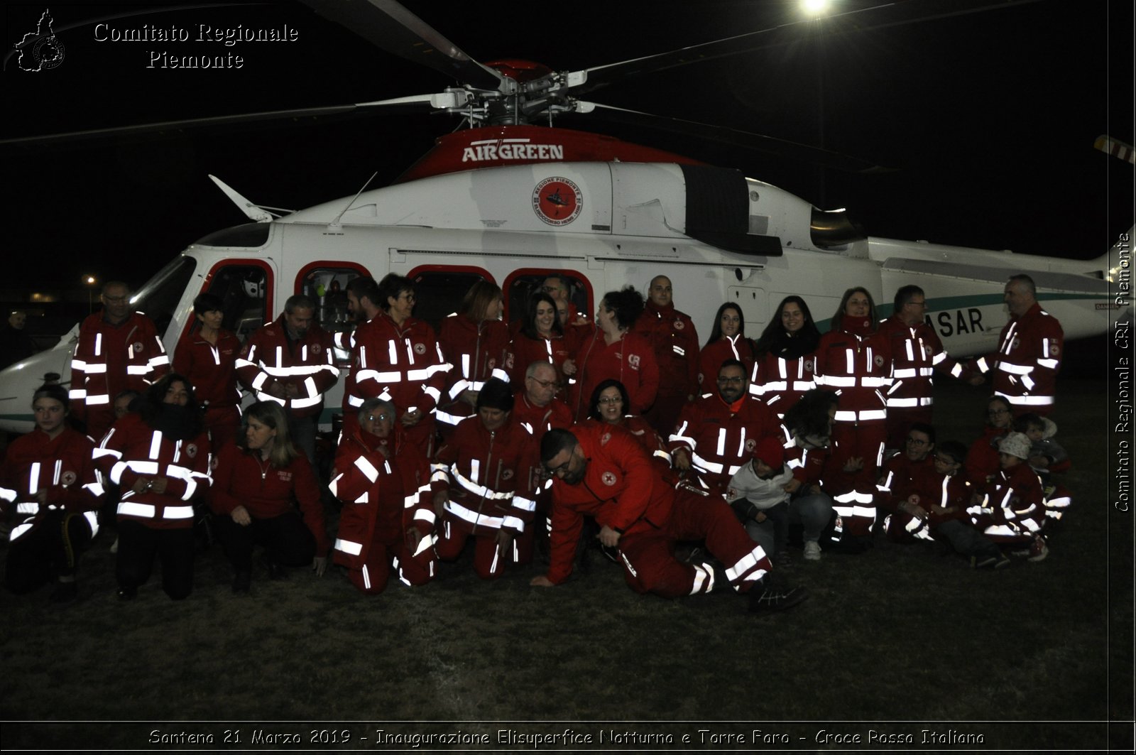 Santena 21 Marzo 2019 - Inaugurazione Elisuperfice Notturna e Torre Faro - Croce Rossa Italiana - Comitato Regionale del Piemonte