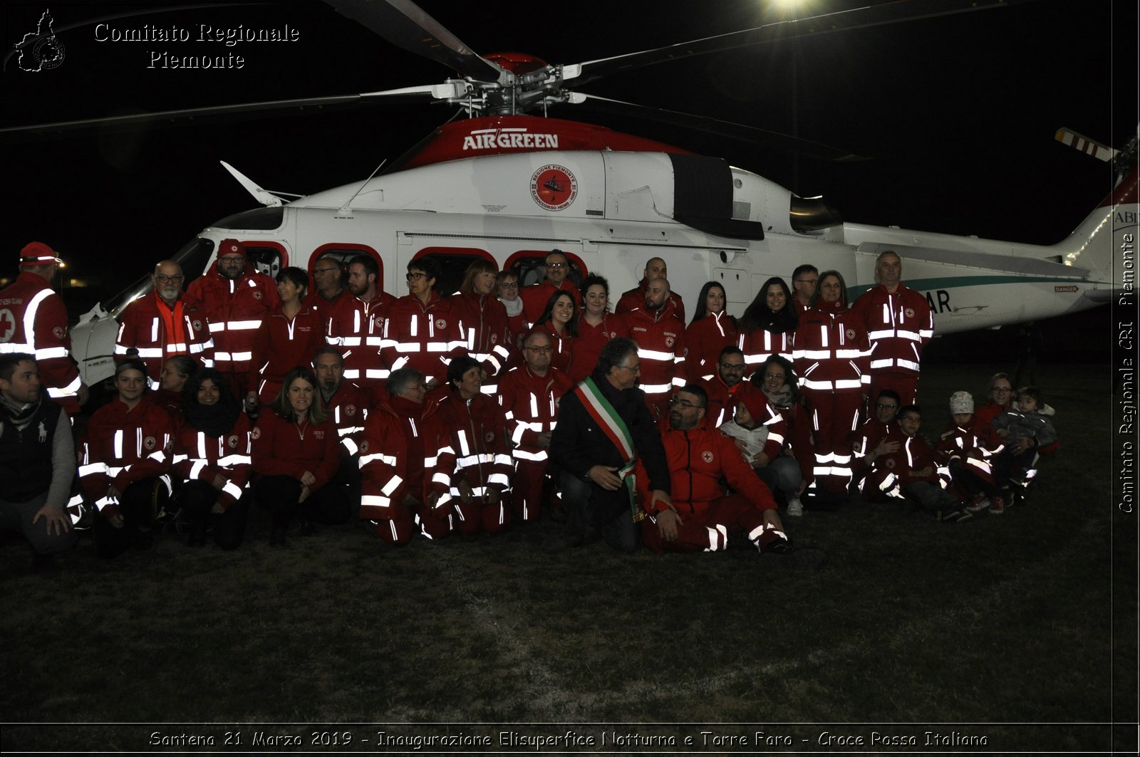 Santena 21 Marzo 2019 - Inaugurazione Elisuperfice Notturna e Torre Faro - Croce Rossa Italiana - Comitato Regionale del Piemonte