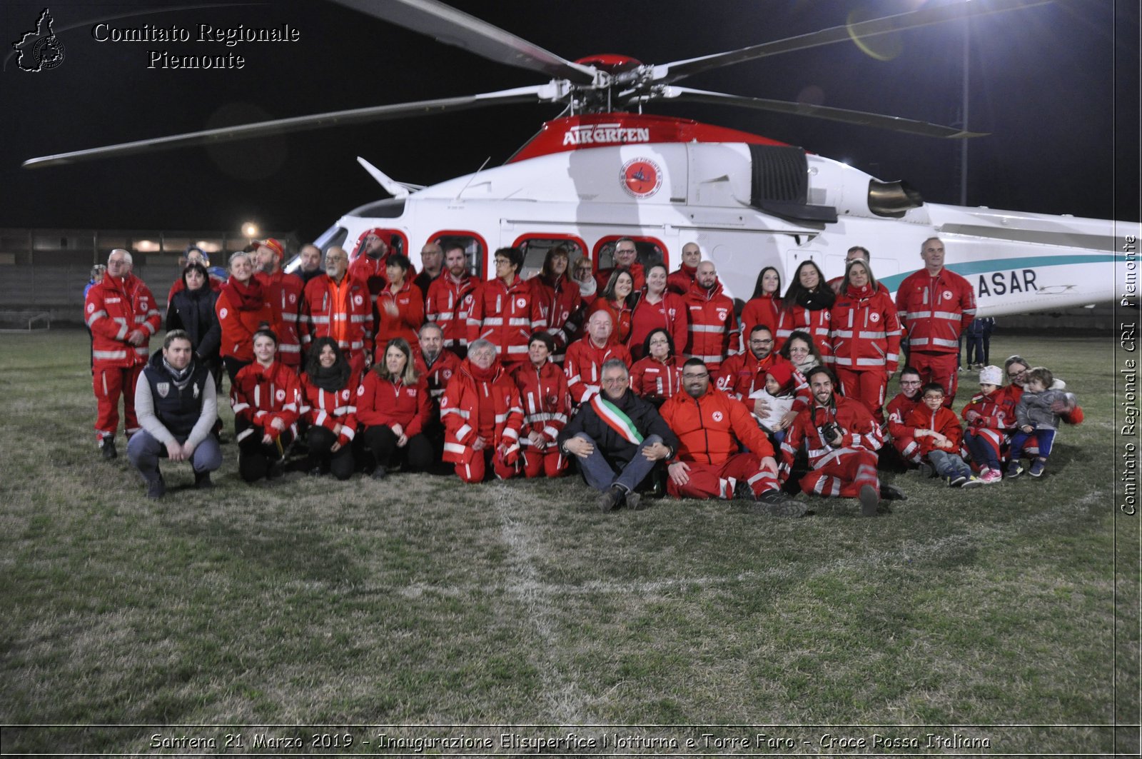 Santena 21 Marzo 2019 - Inaugurazione Elisuperfice Notturna e Torre Faro - Croce Rossa Italiana - Comitato Regionale del Piemonte