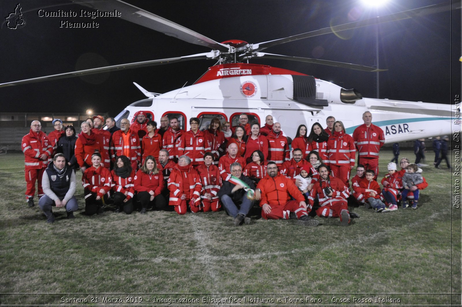 Santena 21 Marzo 2019 - Inaugurazione Elisuperfice Notturna e Torre Faro - Croce Rossa Italiana - Comitato Regionale del Piemonte