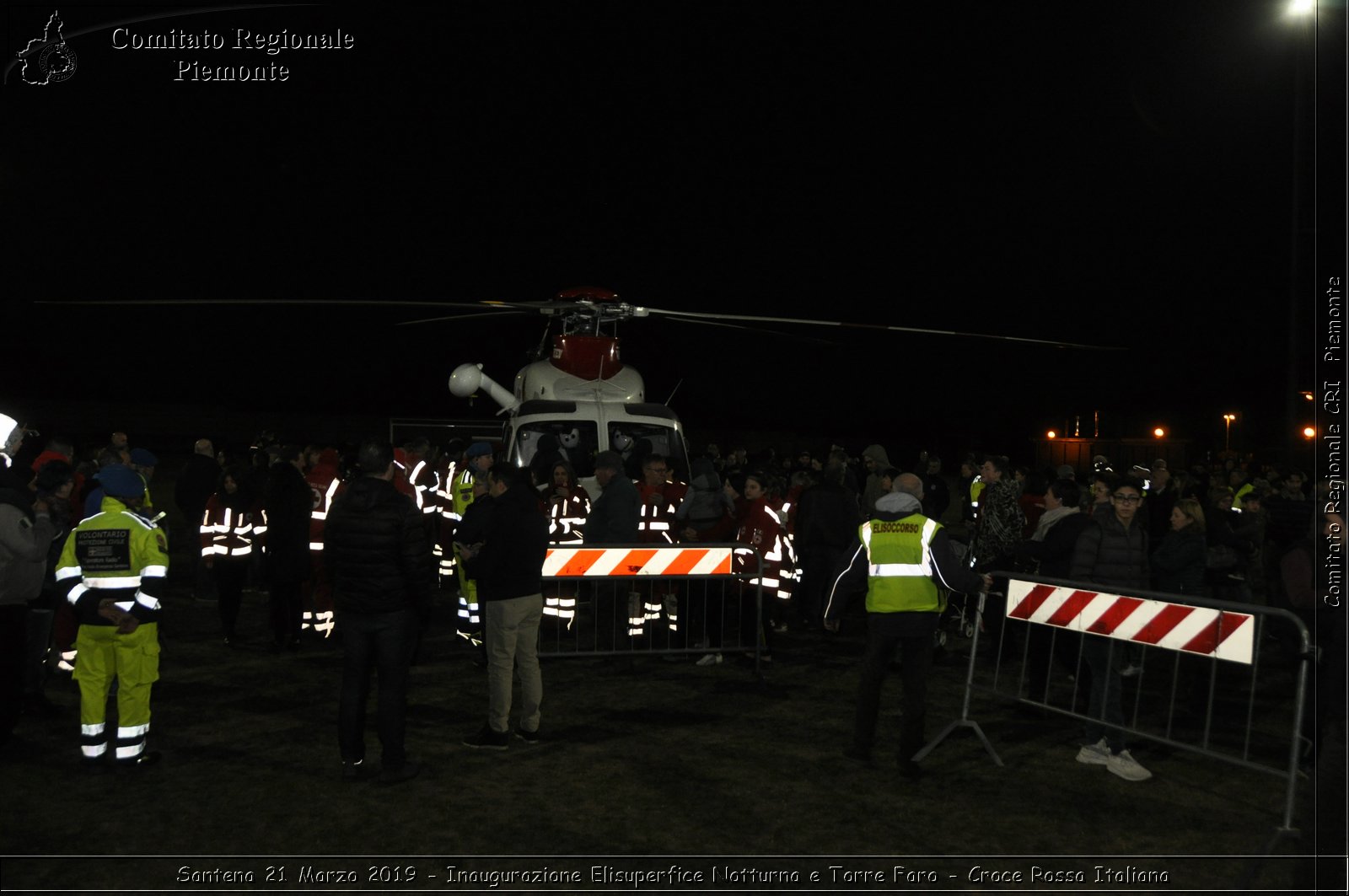 Santena 21 Marzo 2019 - Inaugurazione Elisuperfice Notturna e Torre Faro - Croce Rossa Italiana - Comitato Regionale del Piemonte