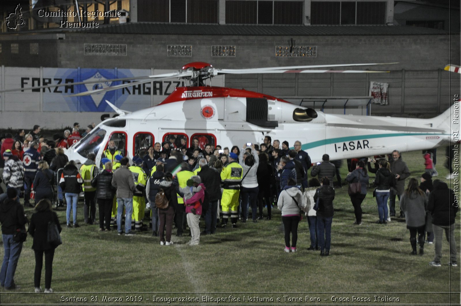 Santena 21 Marzo 2019 - Inaugurazione Elisuperfice Notturna e Torre Faro - Croce Rossa Italiana - Comitato Regionale del Piemonte