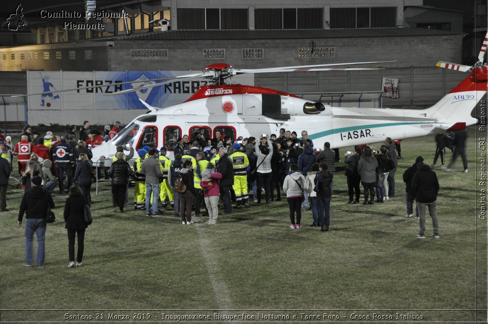 Santena 21 Marzo 2019 - Inaugurazione Elisuperfice Notturna e Torre Faro - Croce Rossa Italiana - Comitato Regionale del Piemonte