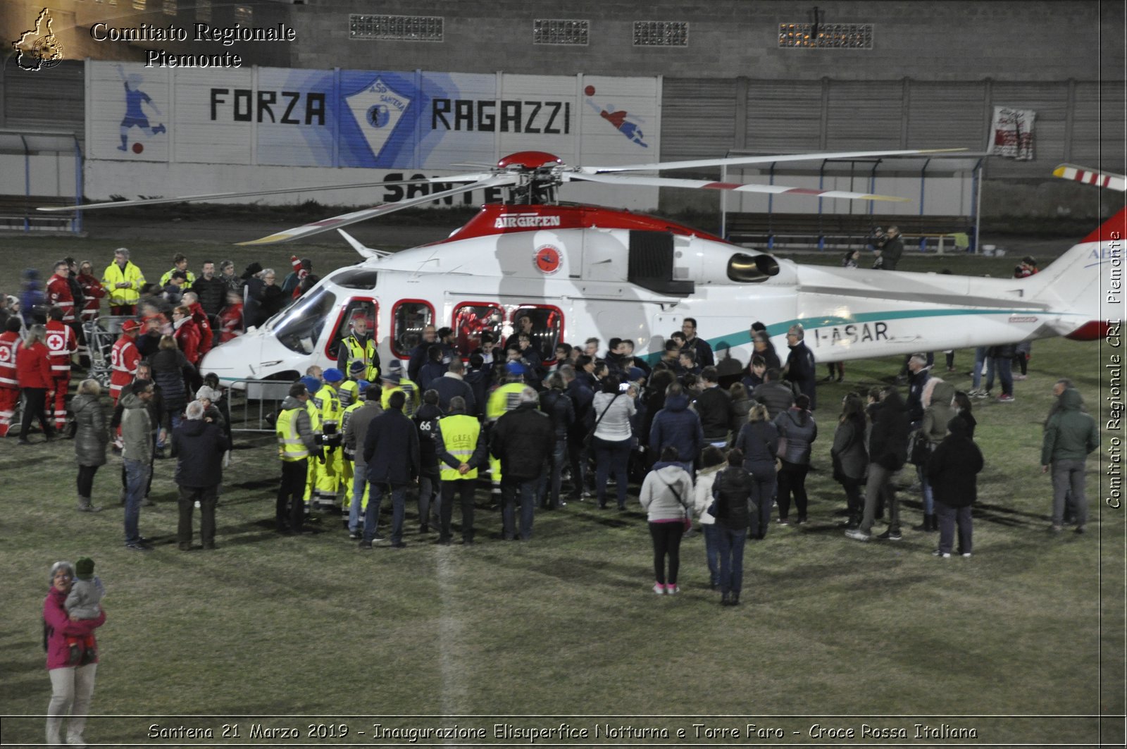 Santena 21 Marzo 2019 - Inaugurazione Elisuperfice Notturna e Torre Faro - Croce Rossa Italiana - Comitato Regionale del Piemonte