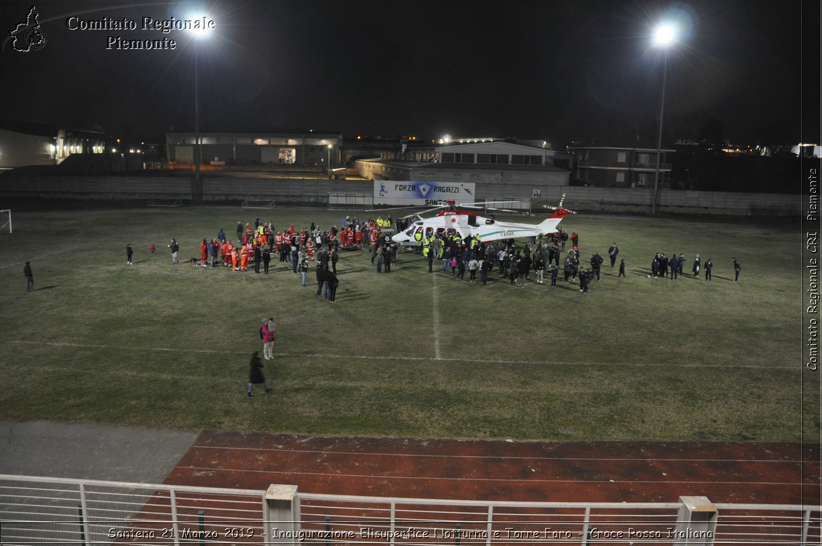 Santena 21 Marzo 2019 - Inaugurazione Elisuperfice Notturna e Torre Faro - Croce Rossa Italiana - Comitato Regionale del Piemonte