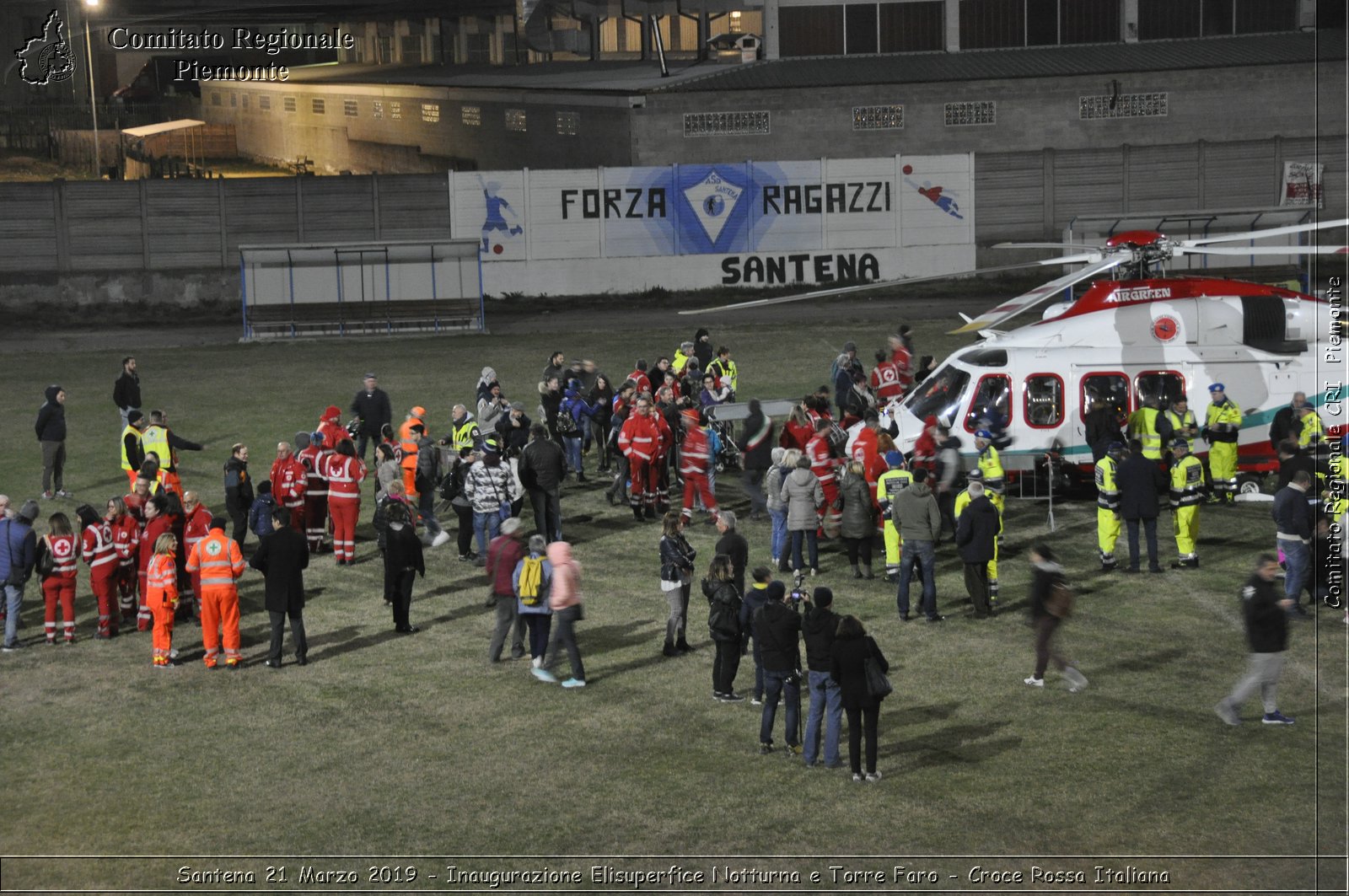 Santena 21 Marzo 2019 - Inaugurazione Elisuperfice Notturna e Torre Faro - Croce Rossa Italiana - Comitato Regionale del Piemonte