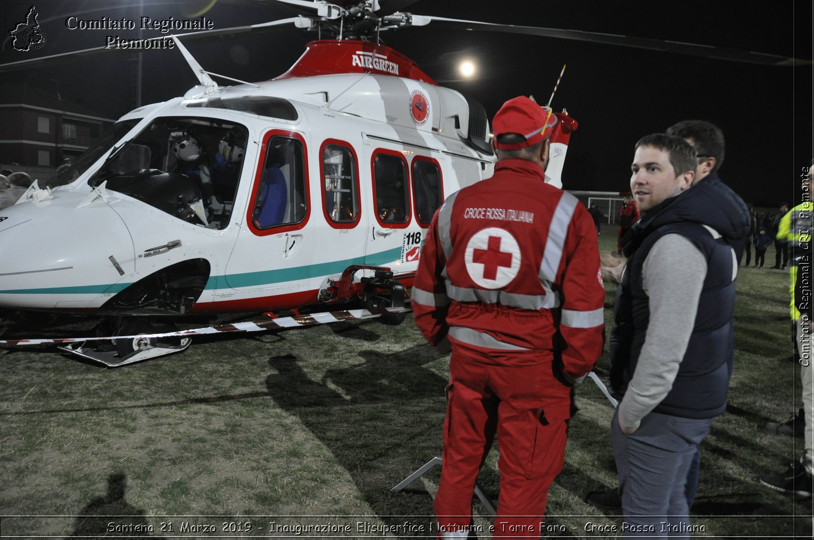 Santena 21 Marzo 2019 - Inaugurazione Elisuperfice Notturna e Torre Faro - Croce Rossa Italiana - Comitato Regionale del Piemonte