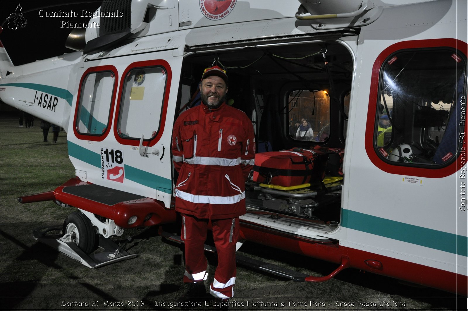 Santena 21 Marzo 2019 - Inaugurazione Elisuperfice Notturna e Torre Faro - Croce Rossa Italiana - Comitato Regionale del Piemonte