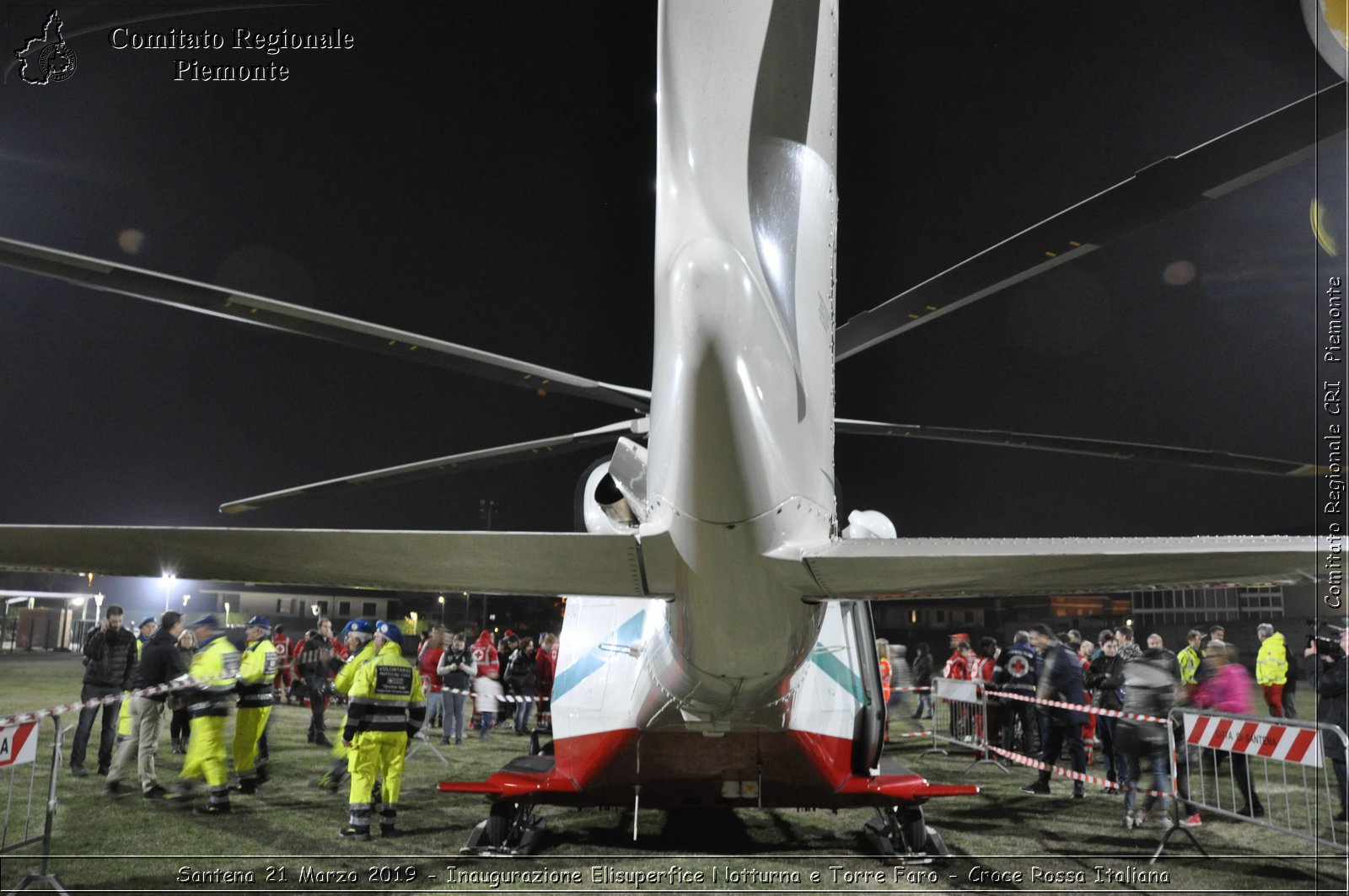 Santena 21 Marzo 2019 - Inaugurazione Elisuperfice Notturna e Torre Faro - Croce Rossa Italiana - Comitato Regionale del Piemonte