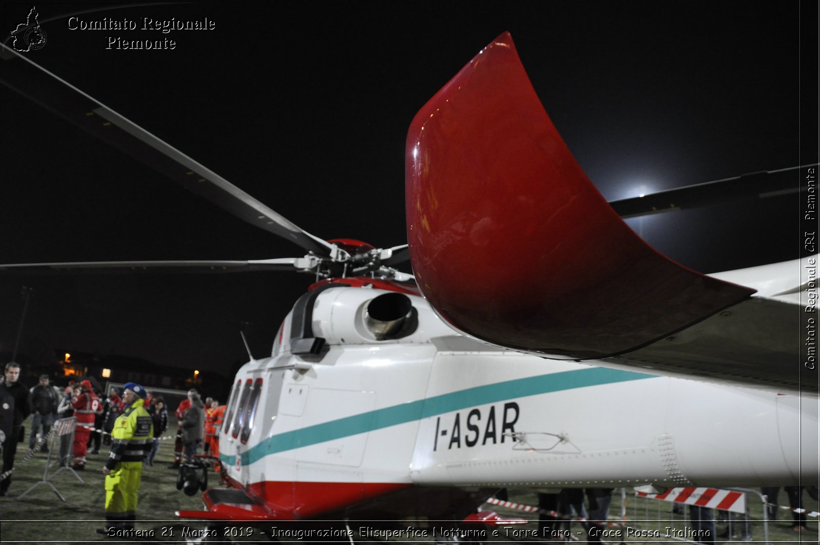 Santena 21 Marzo 2019 - Inaugurazione Elisuperfice Notturna e Torre Faro - Croce Rossa Italiana - Comitato Regionale del Piemonte