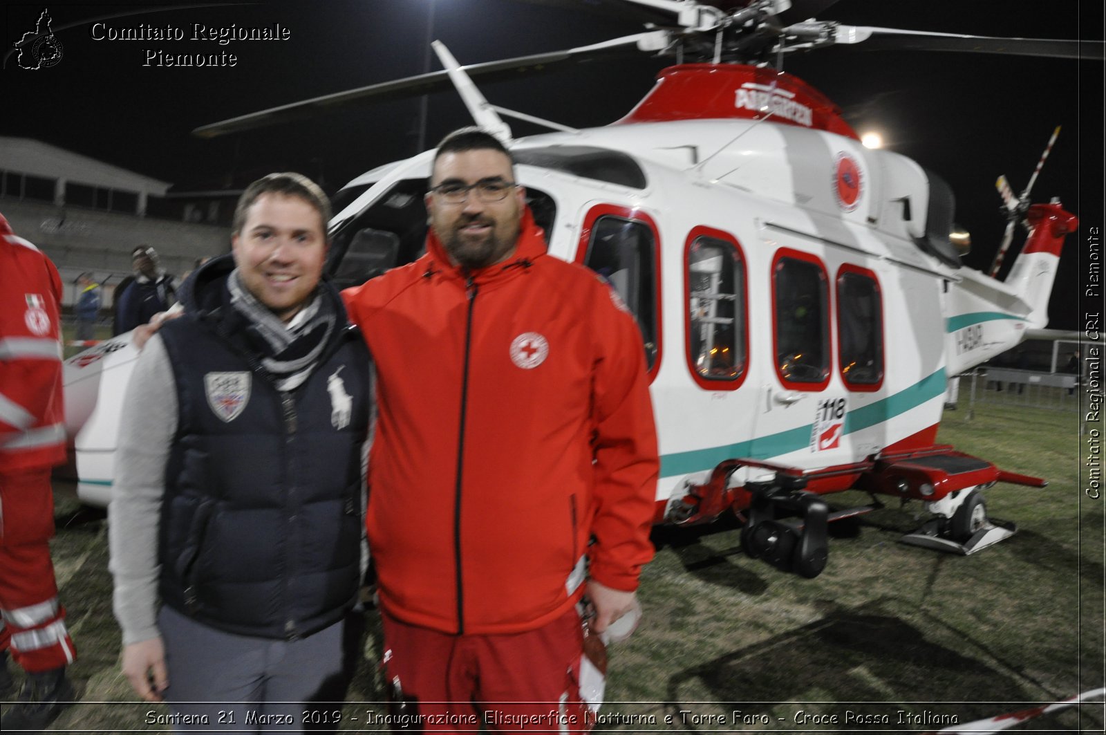 Santena 21 Marzo 2019 - Inaugurazione Elisuperfice Notturna e Torre Faro - Croce Rossa Italiana - Comitato Regionale del Piemonte