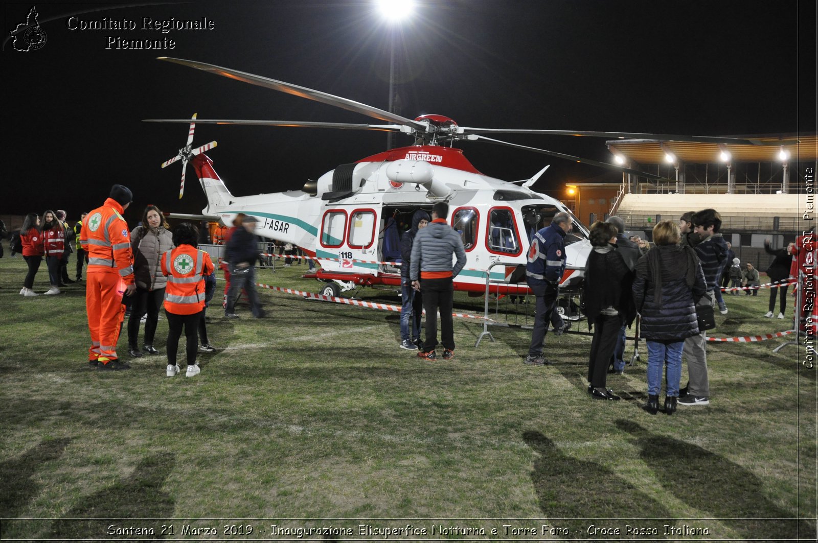 Santena 21 Marzo 2019 - Inaugurazione Elisuperfice Notturna e Torre Faro - Croce Rossa Italiana - Comitato Regionale del Piemonte