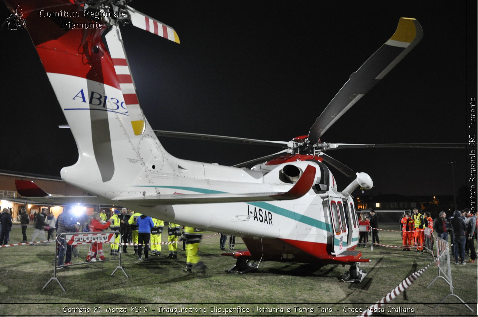 Santena 21 Marzo 2019 - Inaugurazione Elisuperfice Notturna e Torre Faro - Croce Rossa Italiana - Comitato Regionale del Piemonte