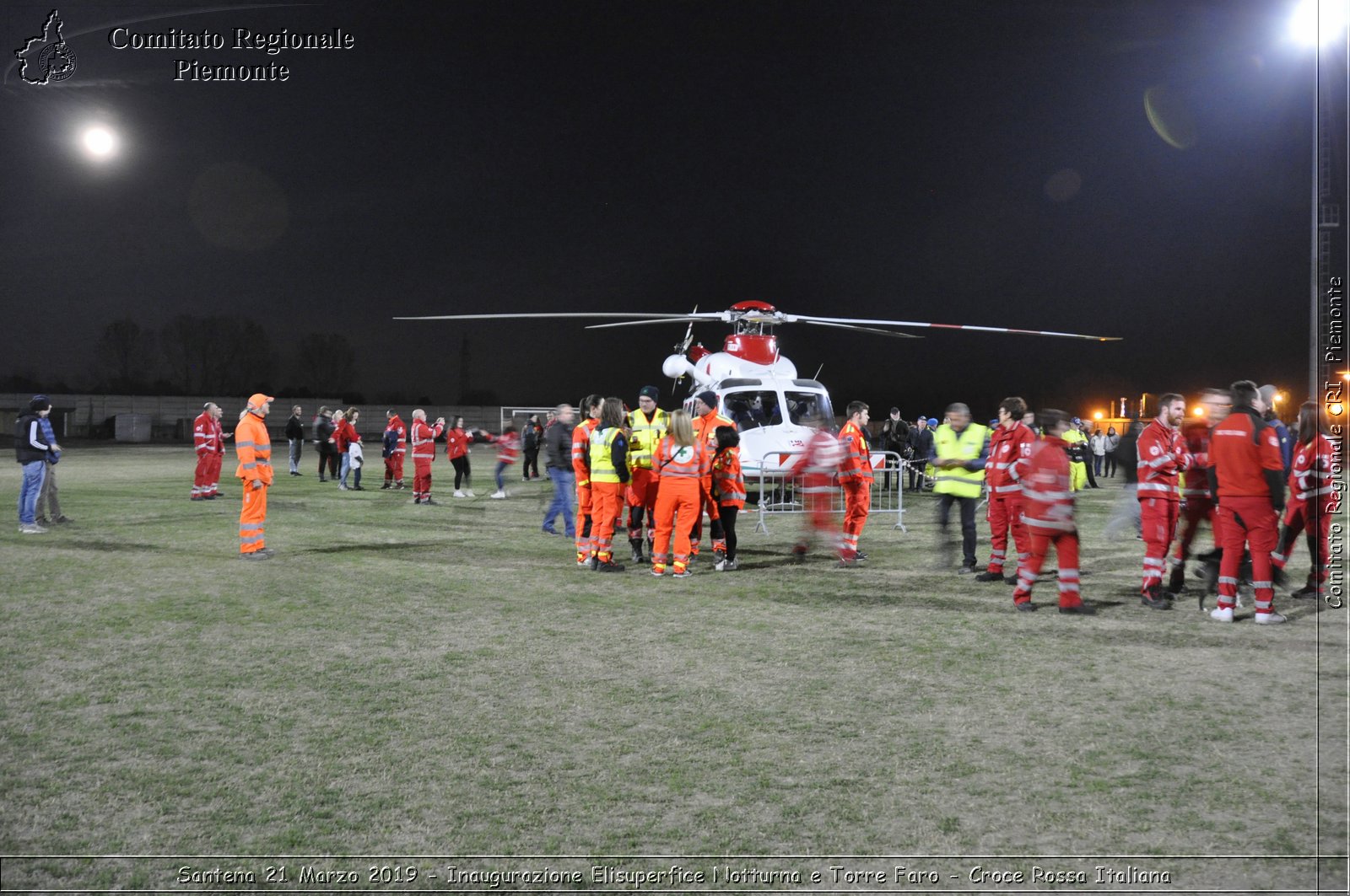 Santena 21 Marzo 2019 - Inaugurazione Elisuperfice Notturna e Torre Faro - Croce Rossa Italiana - Comitato Regionale del Piemonte