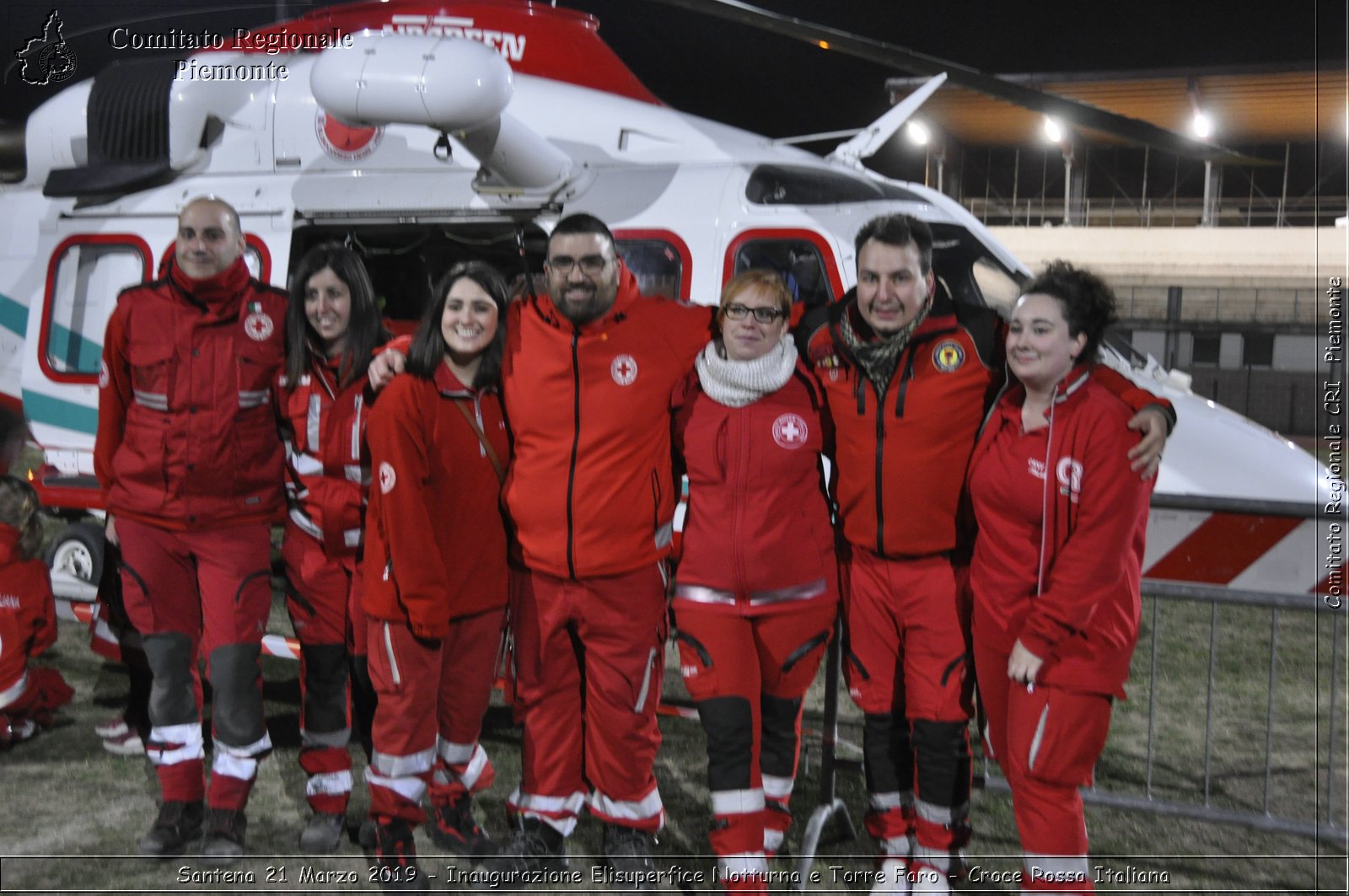 Santena 21 Marzo 2019 - Inaugurazione Elisuperfice Notturna e Torre Faro - Croce Rossa Italiana - Comitato Regionale del Piemonte