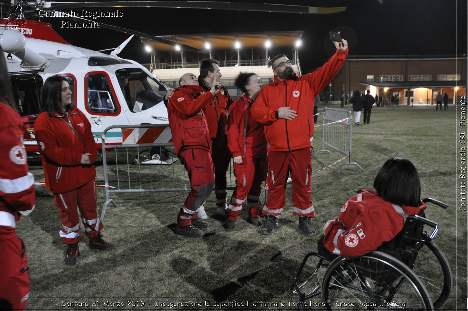 Santena 21 Marzo 2019 - Inaugurazione Elisuperfice Notturna e Torre Faro - Croce Rossa Italiana - Comitato Regionale del Piemonte