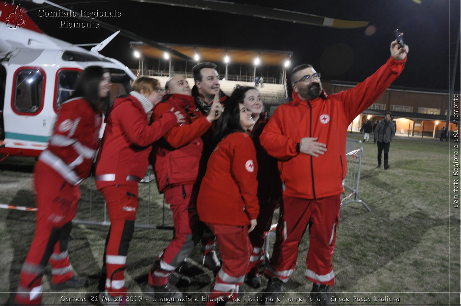 Santena 21 Marzo 2019 - Inaugurazione Elisuperfice Notturna e Torre Faro - Croce Rossa Italiana - Comitato Regionale del Piemonte