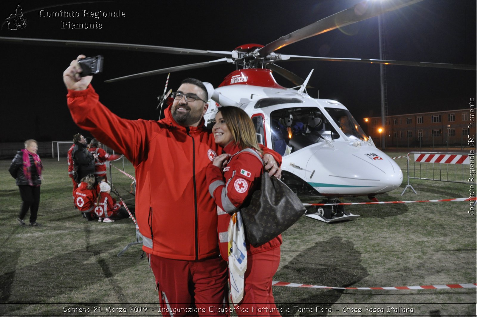 Santena 21 Marzo 2019 - Inaugurazione Elisuperfice Notturna e Torre Faro - Croce Rossa Italiana - Comitato Regionale del Piemonte