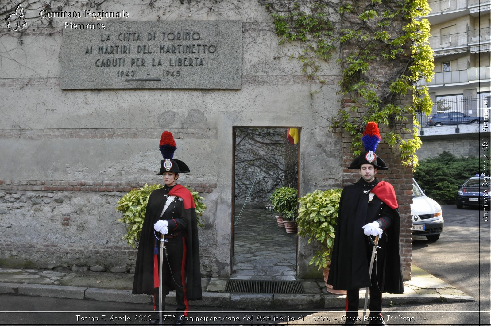 Torino 5 Aprile 2019 - 75 Commemorazione del Martinetto di Torino - Croce Rossa Italiana - Comitato Regionale del Piemonte