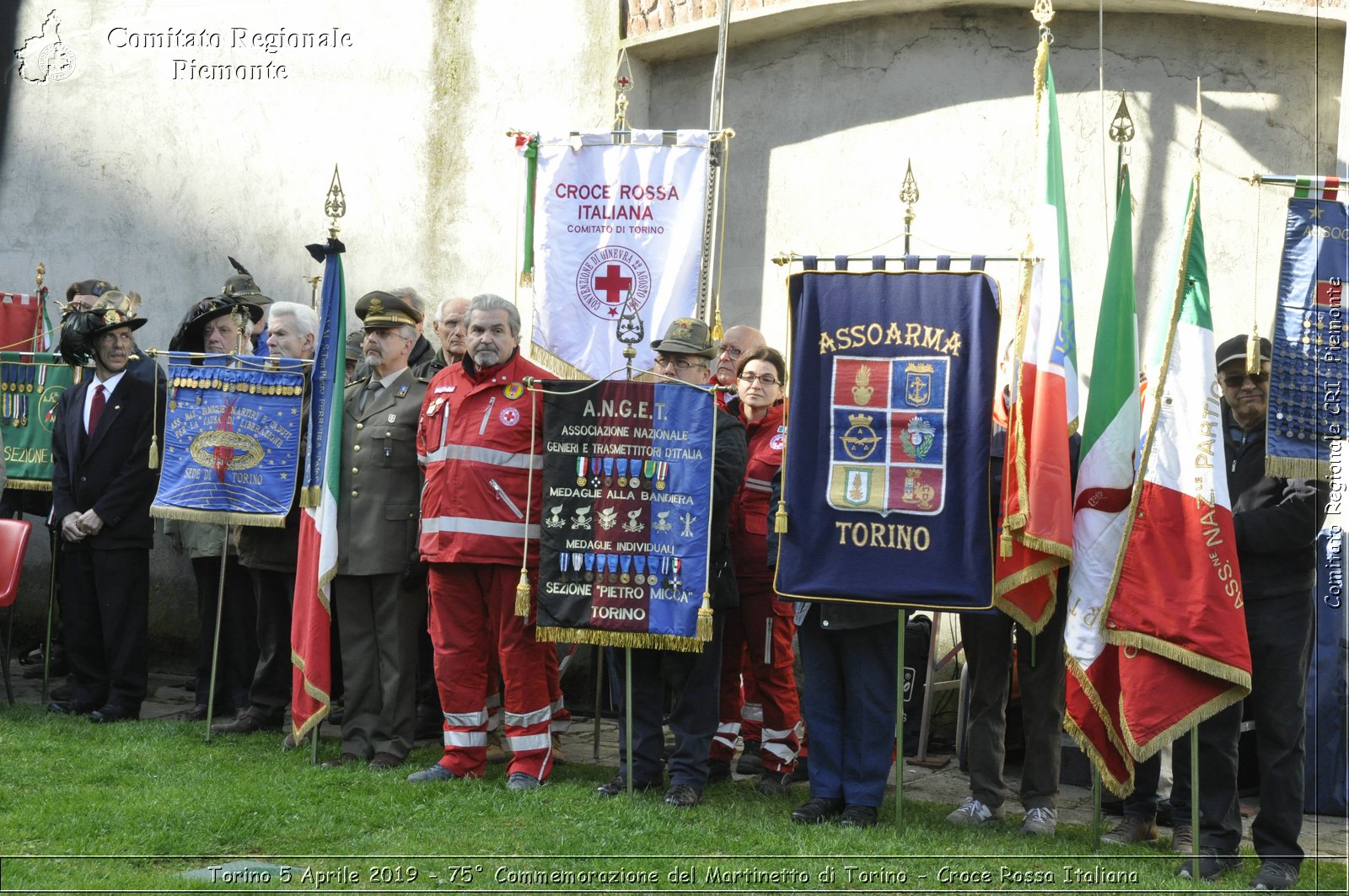 Torino 5 Aprile 2019 - 75 Commemorazione del Martinetto di Torino - Croce Rossa Italiana - Comitato Regionale del Piemonte