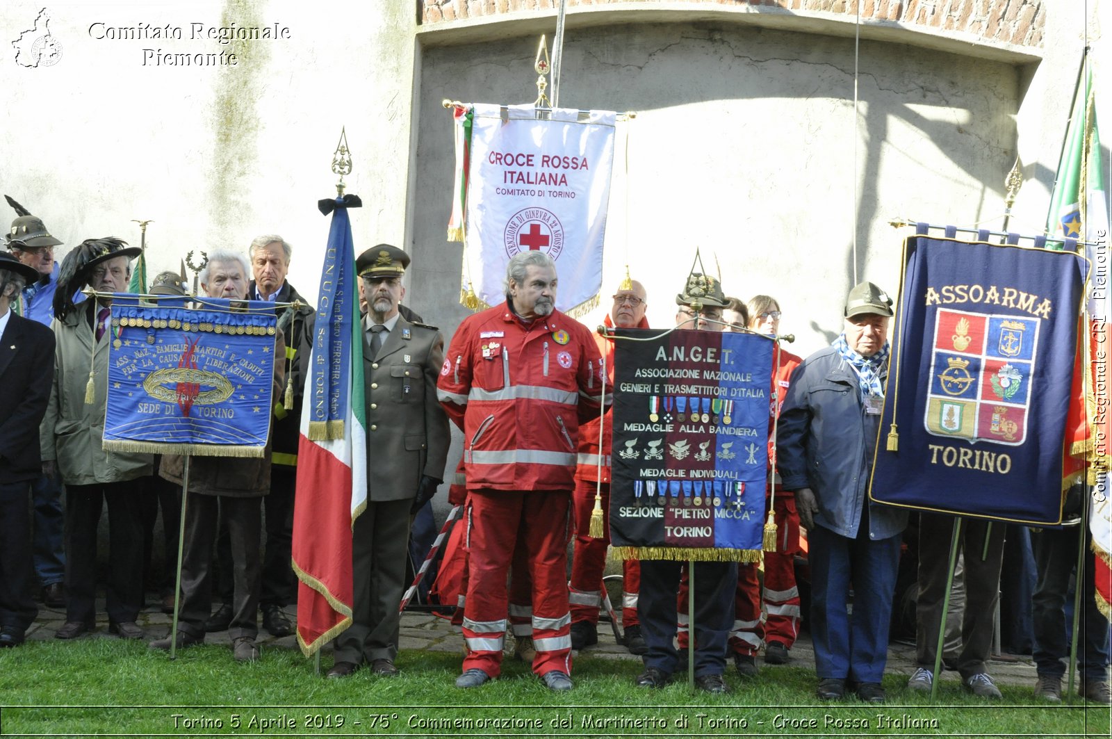 Torino 5 Aprile 2019 - 75 Commemorazione del Martinetto di Torino - Croce Rossa Italiana - Comitato Regionale del Piemonte