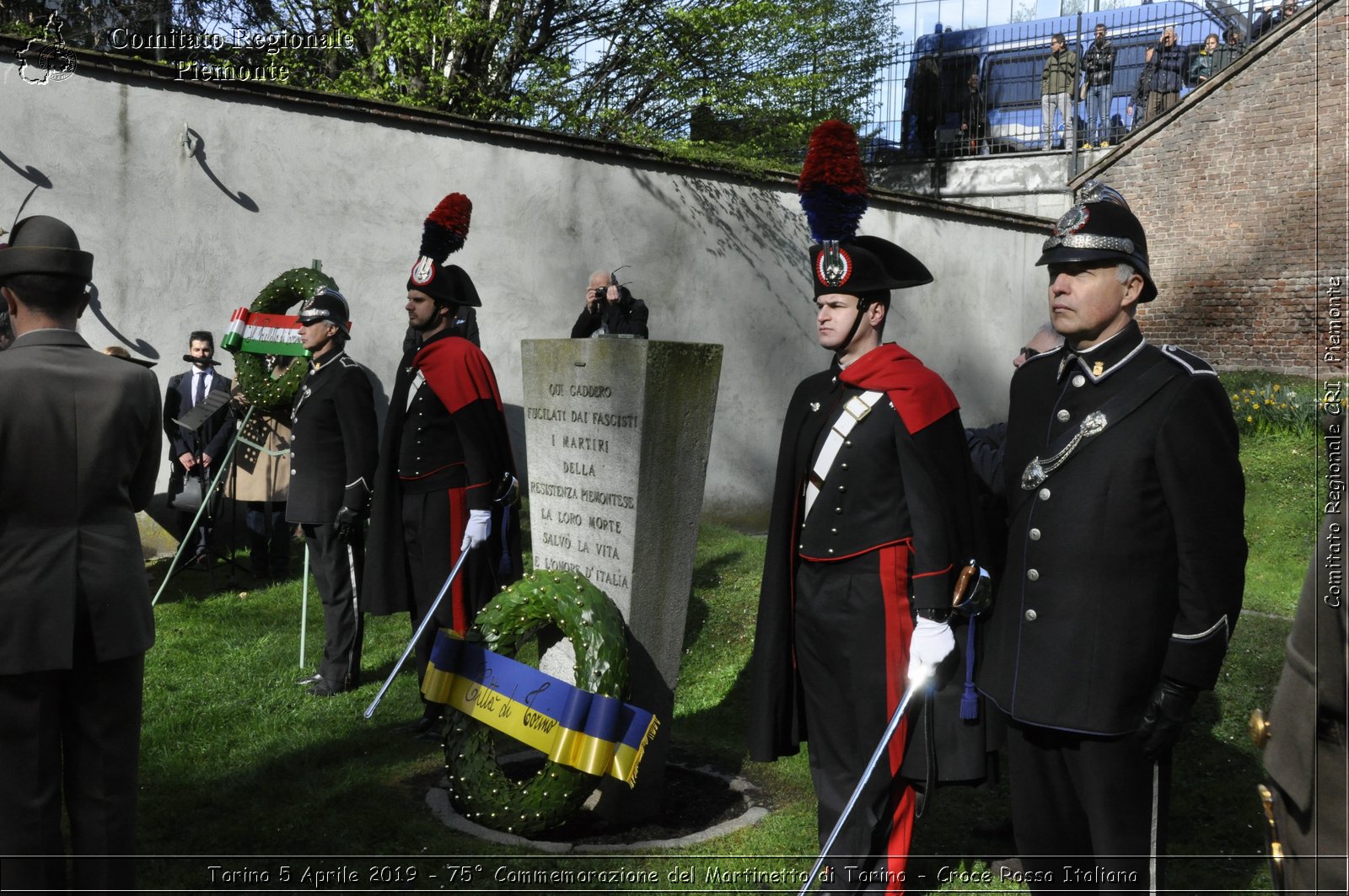 Torino 5 Aprile 2019 - 75 Commemorazione del Martinetto di Torino - Croce Rossa Italiana - Comitato Regionale del Piemonte