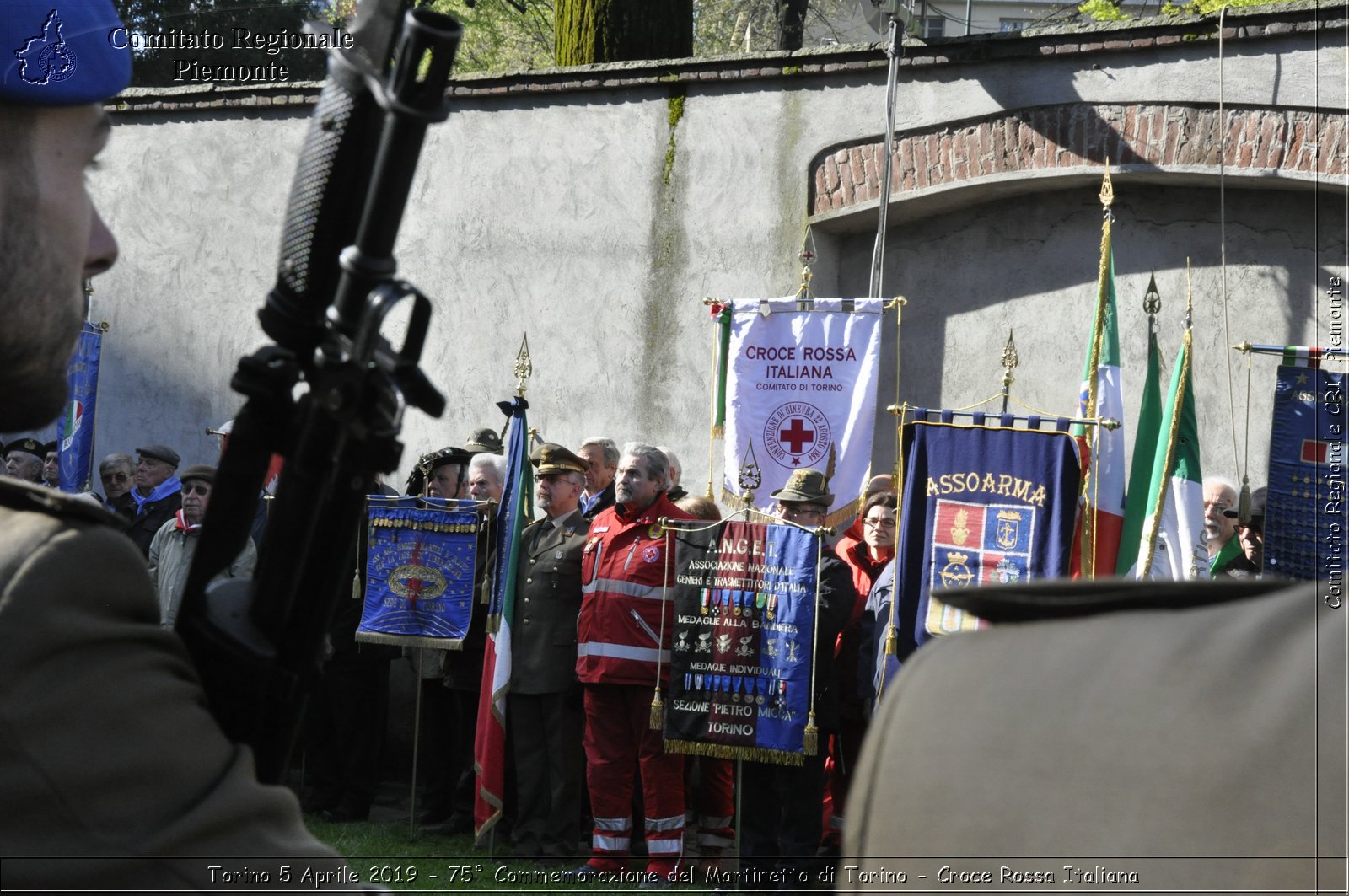 Torino 5 Aprile 2019 - 75 Commemorazione del Martinetto di Torino - Croce Rossa Italiana - Comitato Regionale del Piemonte