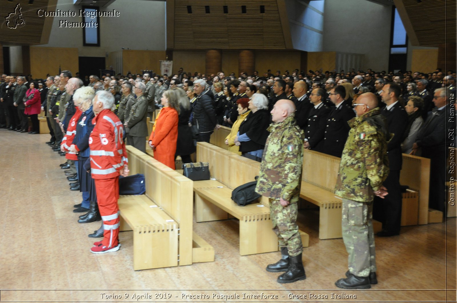 Torino 9 Aprile 2019 - Precetto Pasquale Interforze - Croce Rossa Italiana - Comitato Regionale del Piemonte