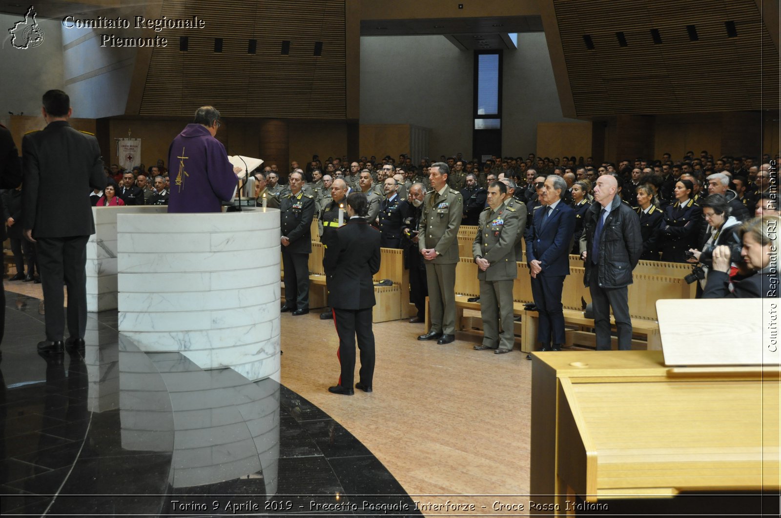 Torino 9 Aprile 2019 - Precetto Pasquale Interforze - Croce Rossa Italiana - Comitato Regionale del Piemonte