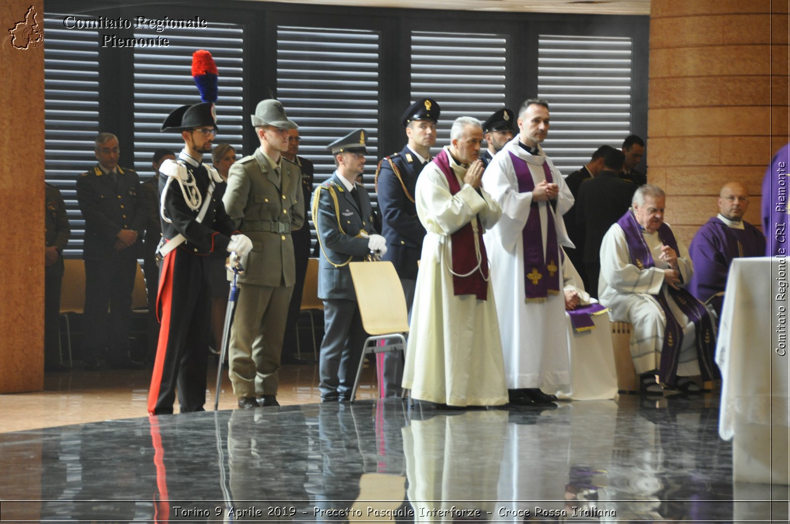 Torino 9 Aprile 2019 - Precetto Pasquale Interforze - Croce Rossa Italiana - Comitato Regionale del Piemonte