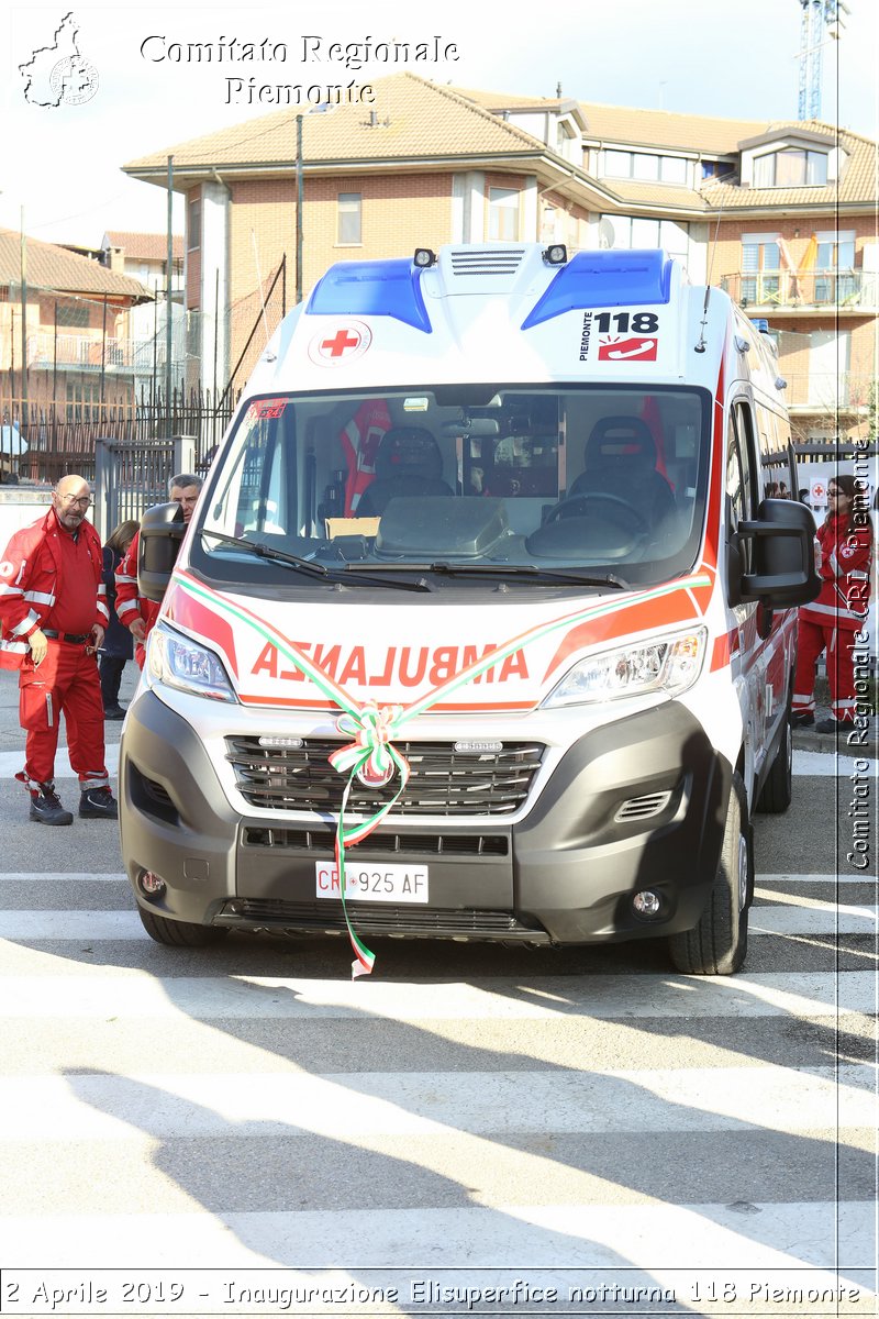 Castelnuovo D.Bosco 12 Aprile 2019 - Inaugurazione Elisuperfice notturna 118 Piemonte - Croce Rossa Italiana - Comitato Regionale del Piemonte