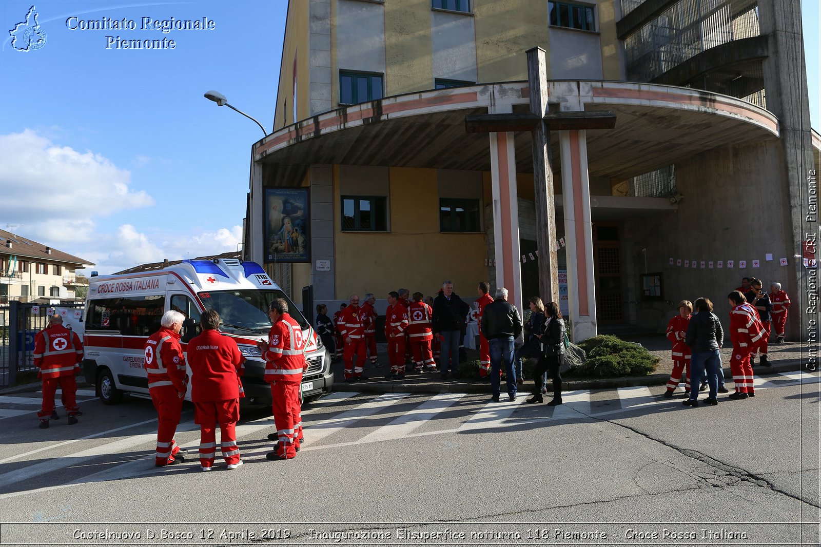 Castelnuovo D.Bosco 12 Aprile 2019 - Inaugurazione Elisuperfice notturna 118 Piemonte - Croce Rossa Italiana - Comitato Regionale del Piemonte