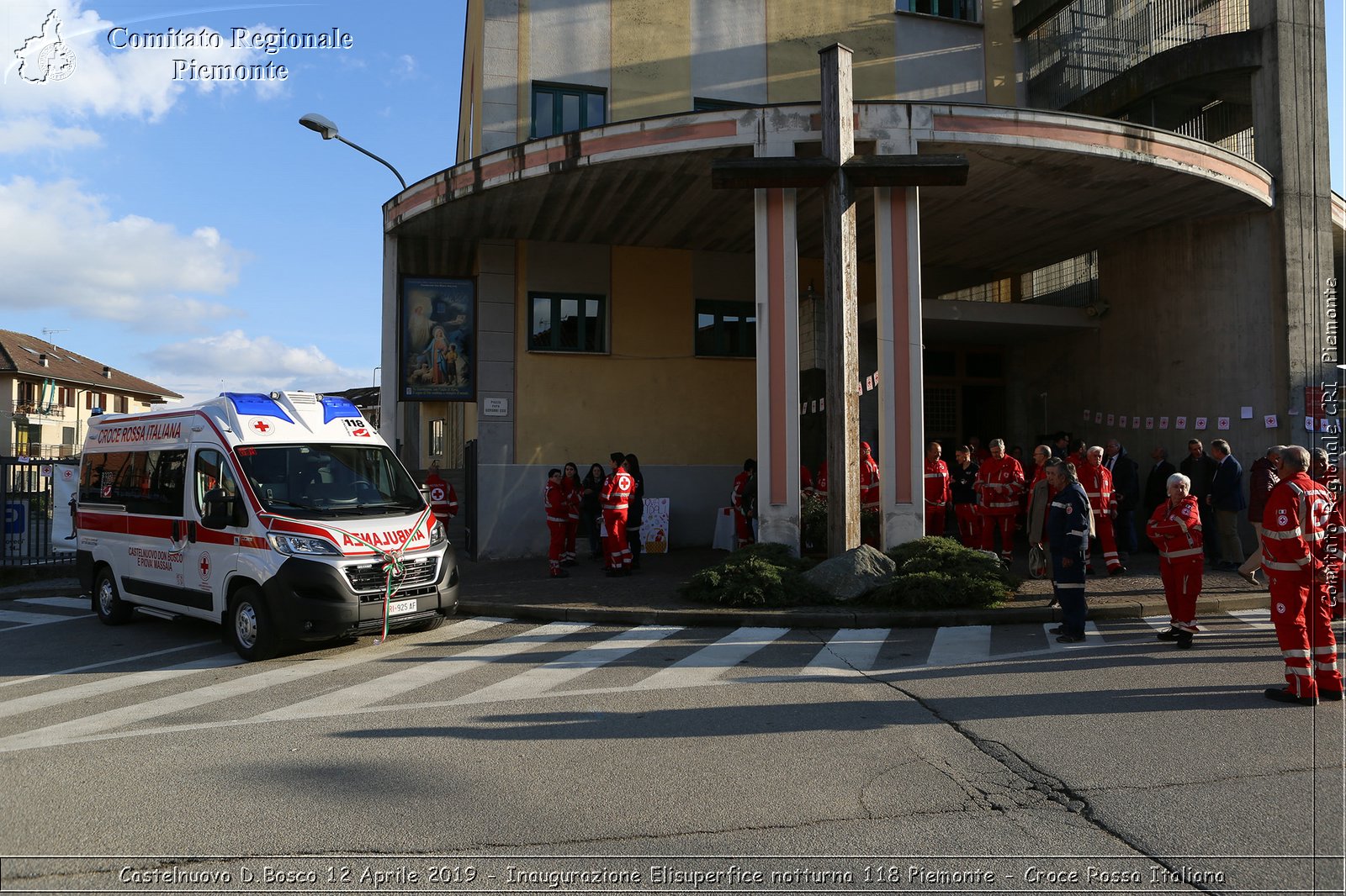 Castelnuovo D.Bosco 12 Aprile 2019 - Inaugurazione Elisuperfice notturna 118 Piemonte - Croce Rossa Italiana - Comitato Regionale del Piemonte