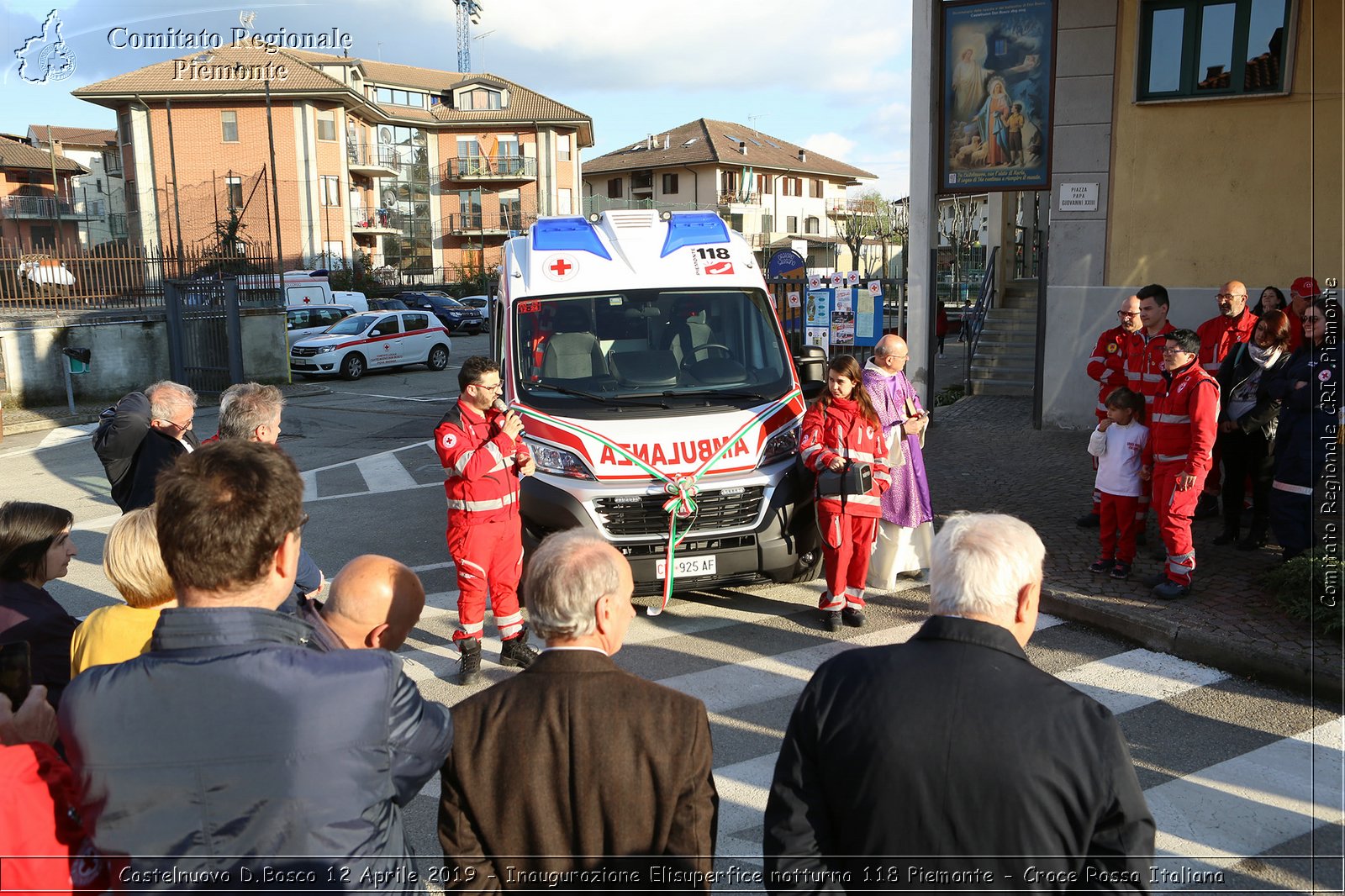 Castelnuovo D.Bosco 12 Aprile 2019 - Inaugurazione Elisuperfice notturna 118 Piemonte - Croce Rossa Italiana - Comitato Regionale del Piemonte