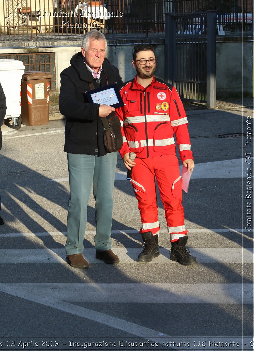 Castelnuovo D.Bosco 12 Aprile 2019 - Inaugurazione Elisuperfice notturna 118 Piemonte - Croce Rossa Italiana - Comitato Regionale del Piemonte