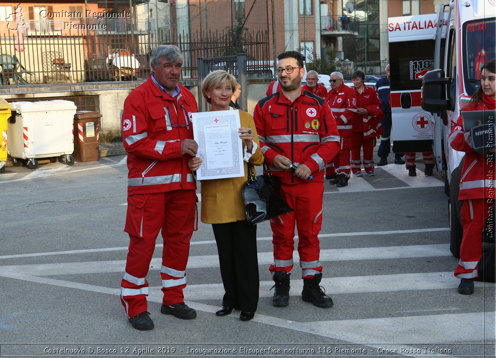 Castelnuovo D.Bosco 12 Aprile 2019 - Inaugurazione Elisuperfice notturna 118 Piemonte - Croce Rossa Italiana - Comitato Regionale del Piemonte