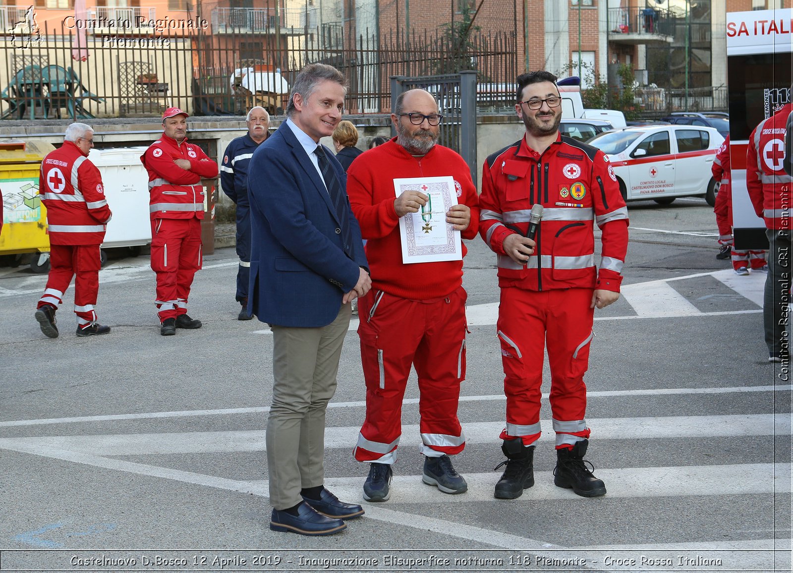 Castelnuovo D.Bosco 12 Aprile 2019 - Inaugurazione Elisuperfice notturna 118 Piemonte - Croce Rossa Italiana - Comitato Regionale del Piemonte