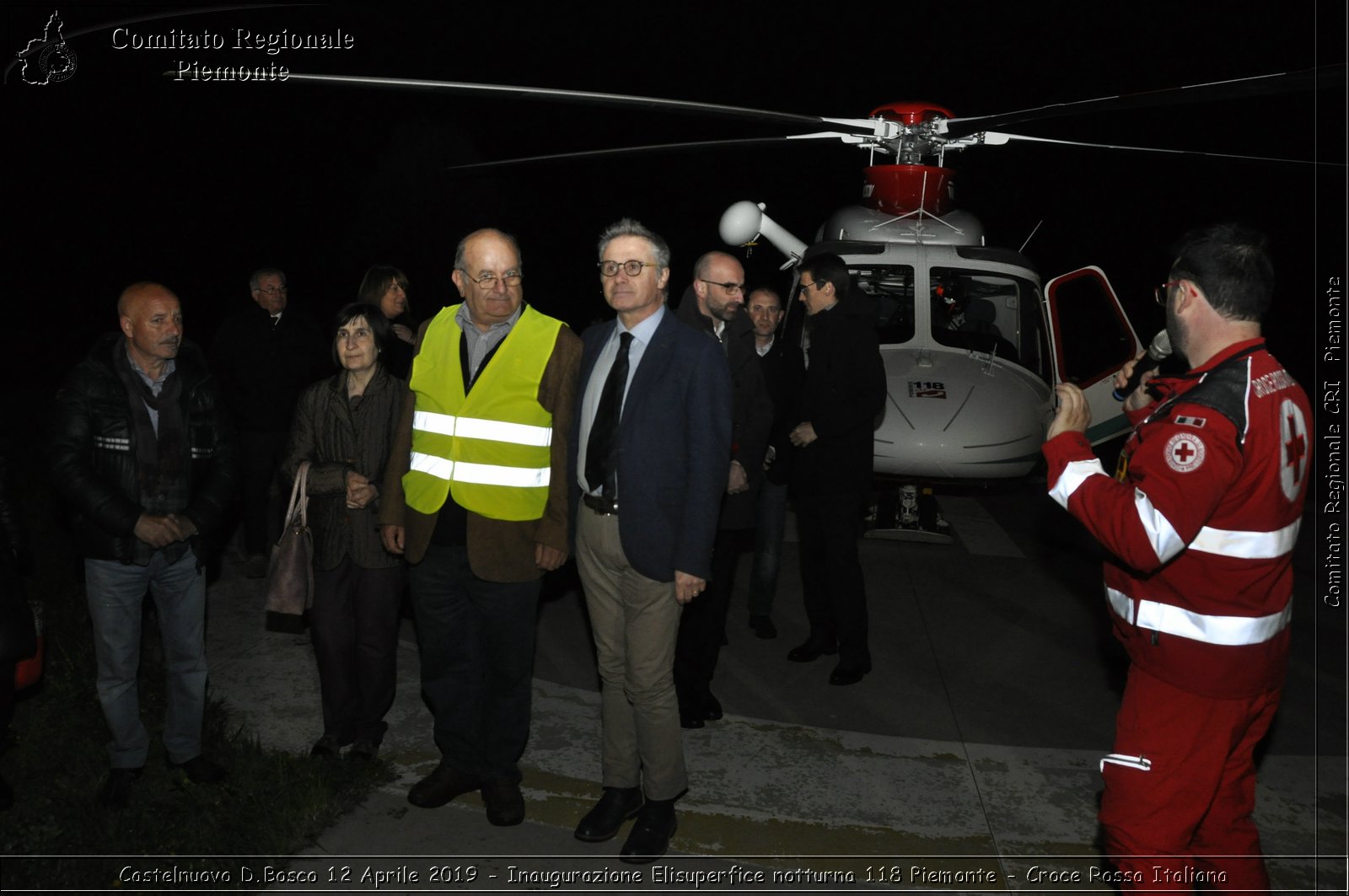 Castelnuovo D.Bosco 12 Aprile 2019 - Inaugurazione Elisuperfice notturna 118 Piemonte - Croce Rossa Italiana - Comitato Regionale del Piemonte