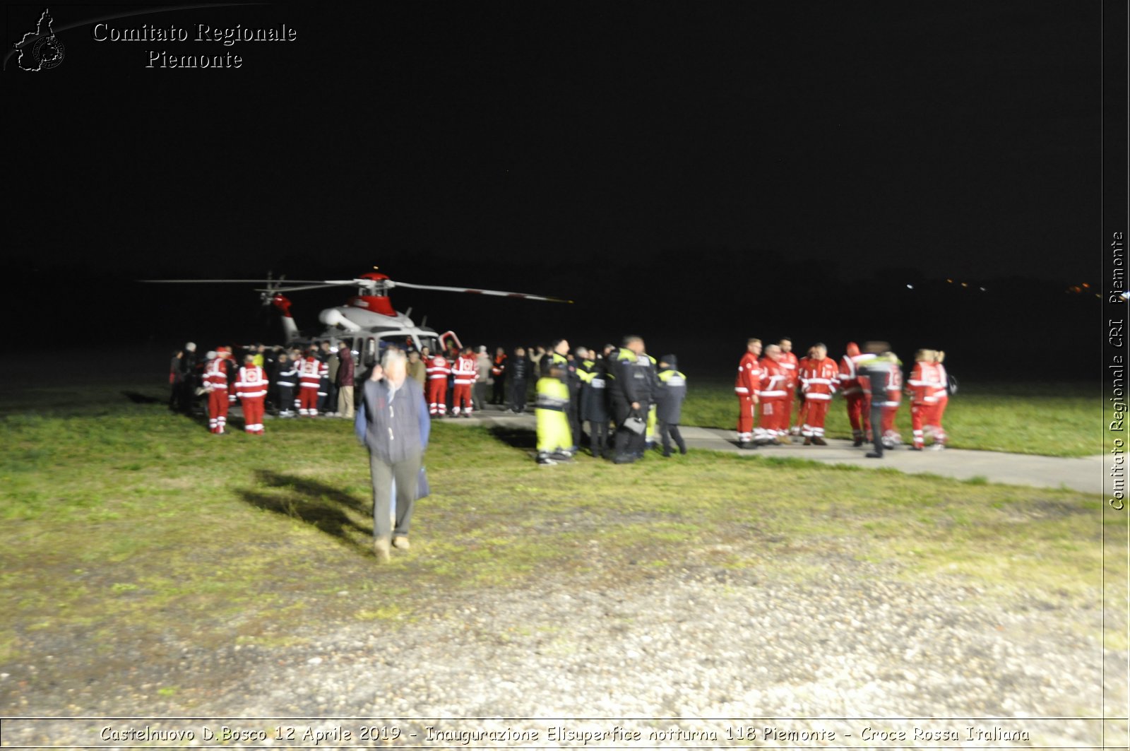 Castelnuovo D.Bosco 12 Aprile 2019 - Inaugurazione Elisuperfice notturna 118 Piemonte - Croce Rossa Italiana - Comitato Regionale del Piemonte